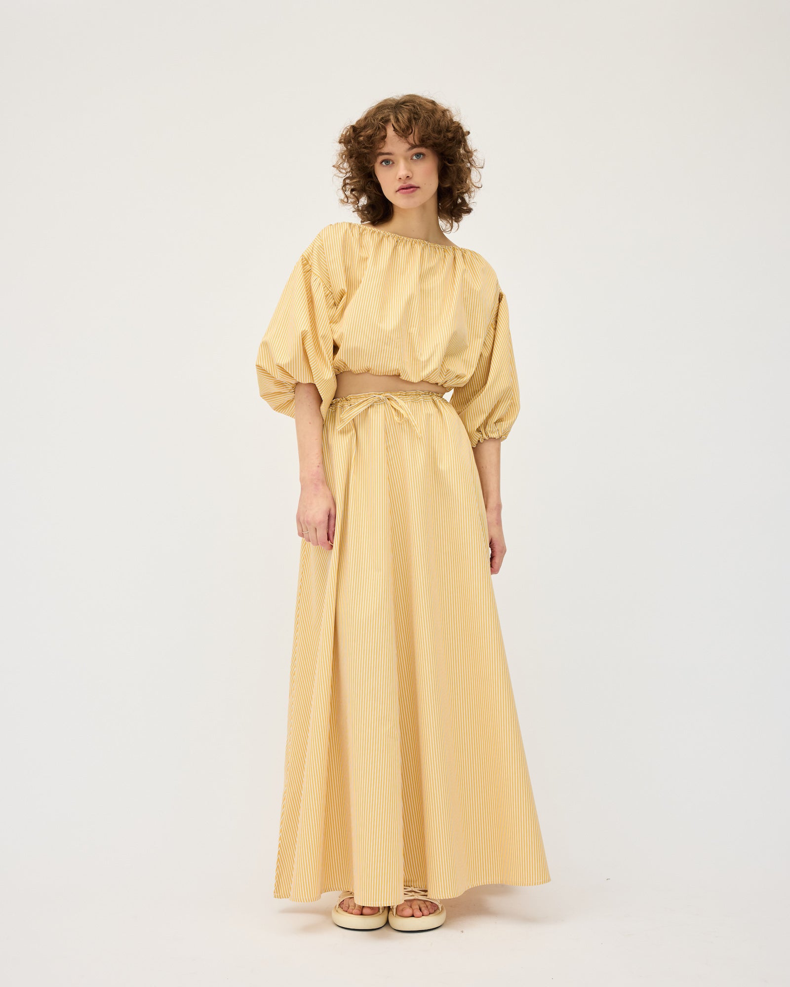 Zelda Skirt | Yellow Stripe $370
