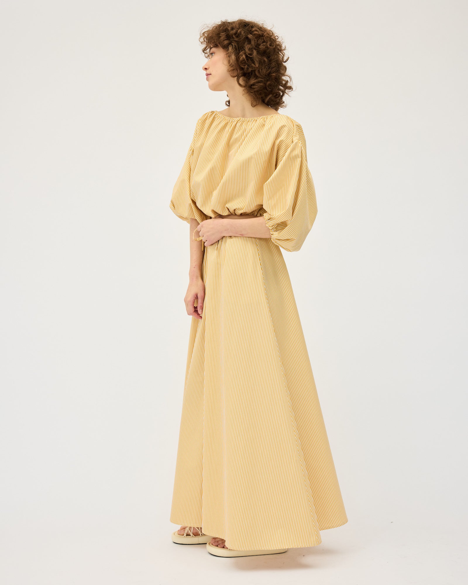 Zelda Skirt | Yellow Stripe $370