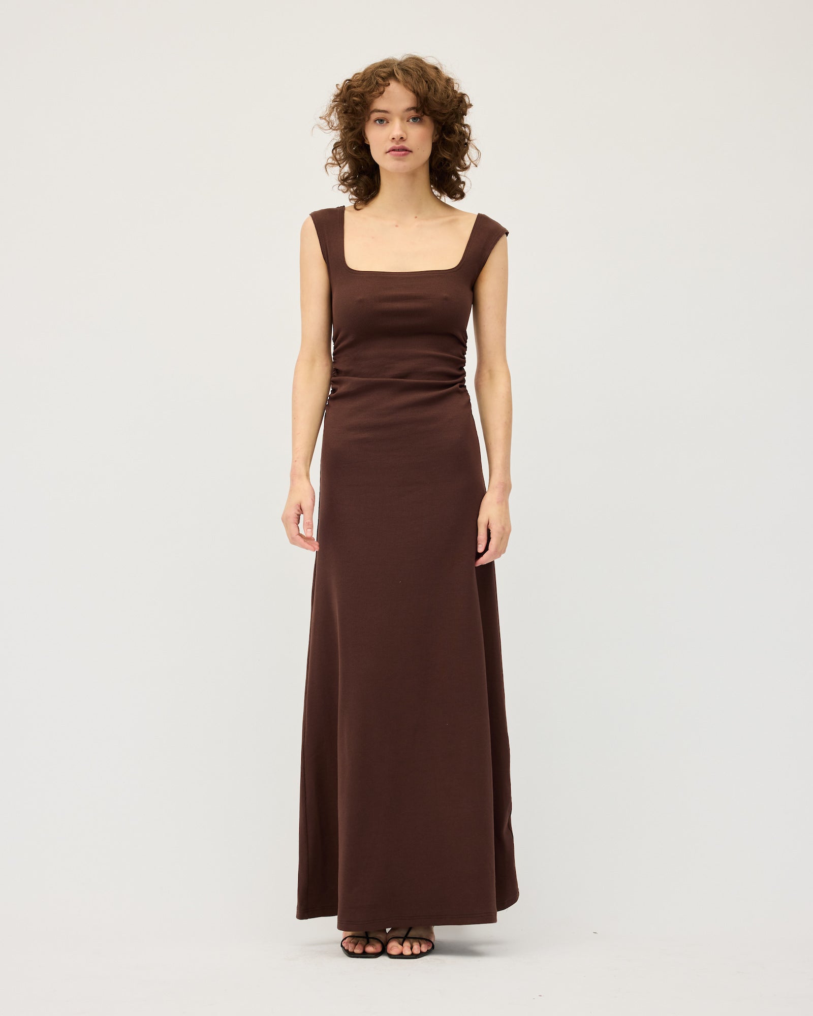 Naia Tank Dress | Chocolate $295