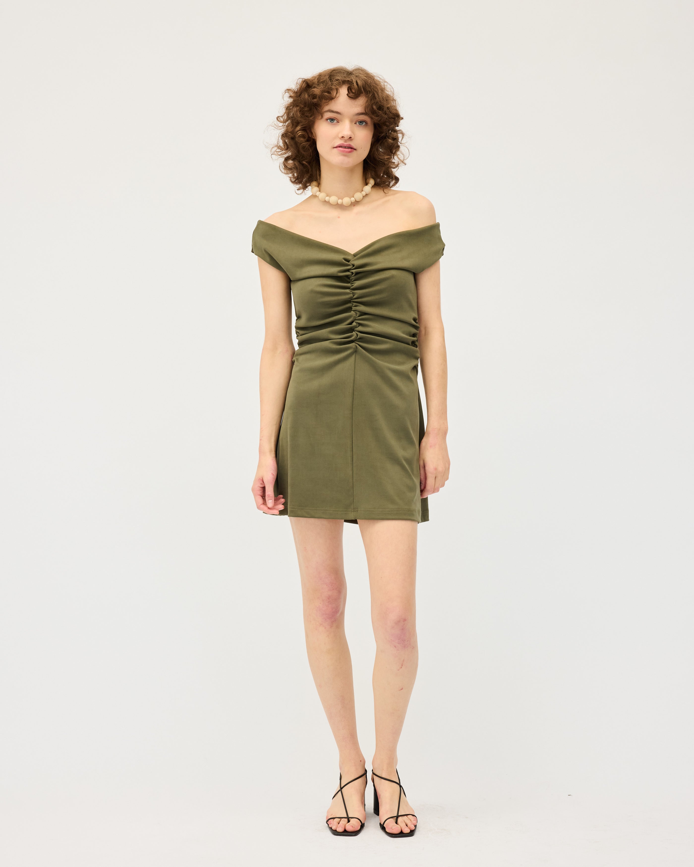 Niveah Mini Dress | Khaki and Black $335
