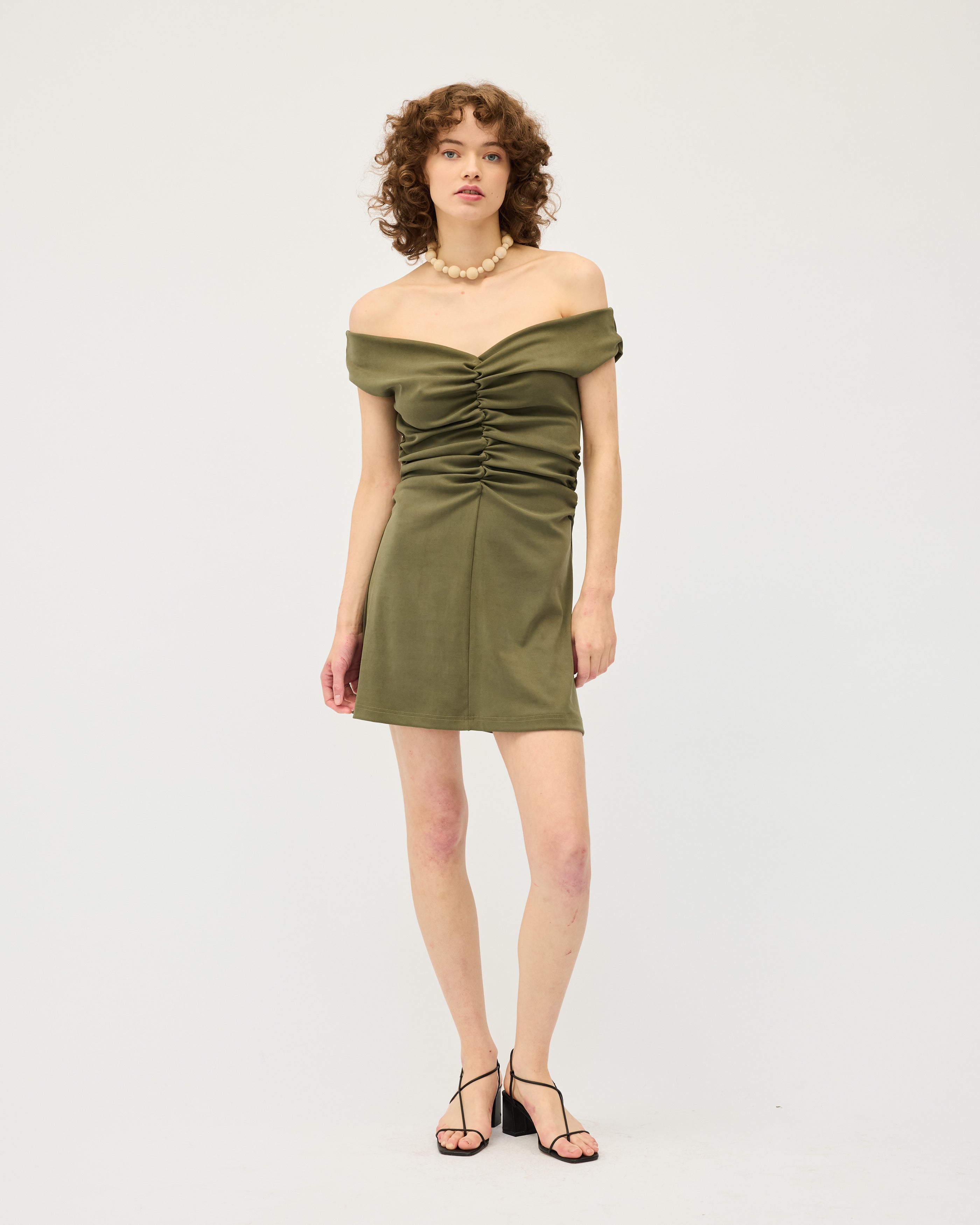 Niveah Mini Dress | Khaki and Black $335