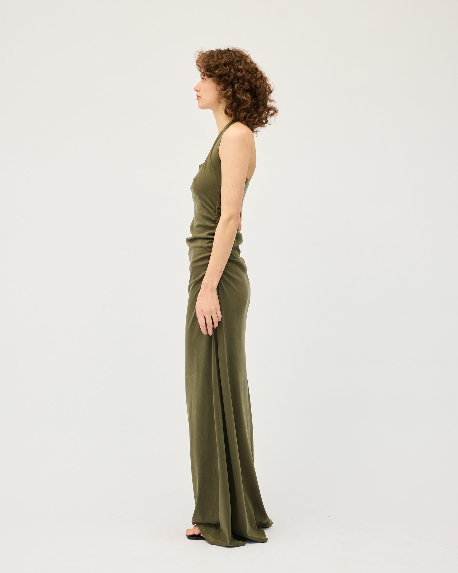 Helena Halter Dress | Khaki $400