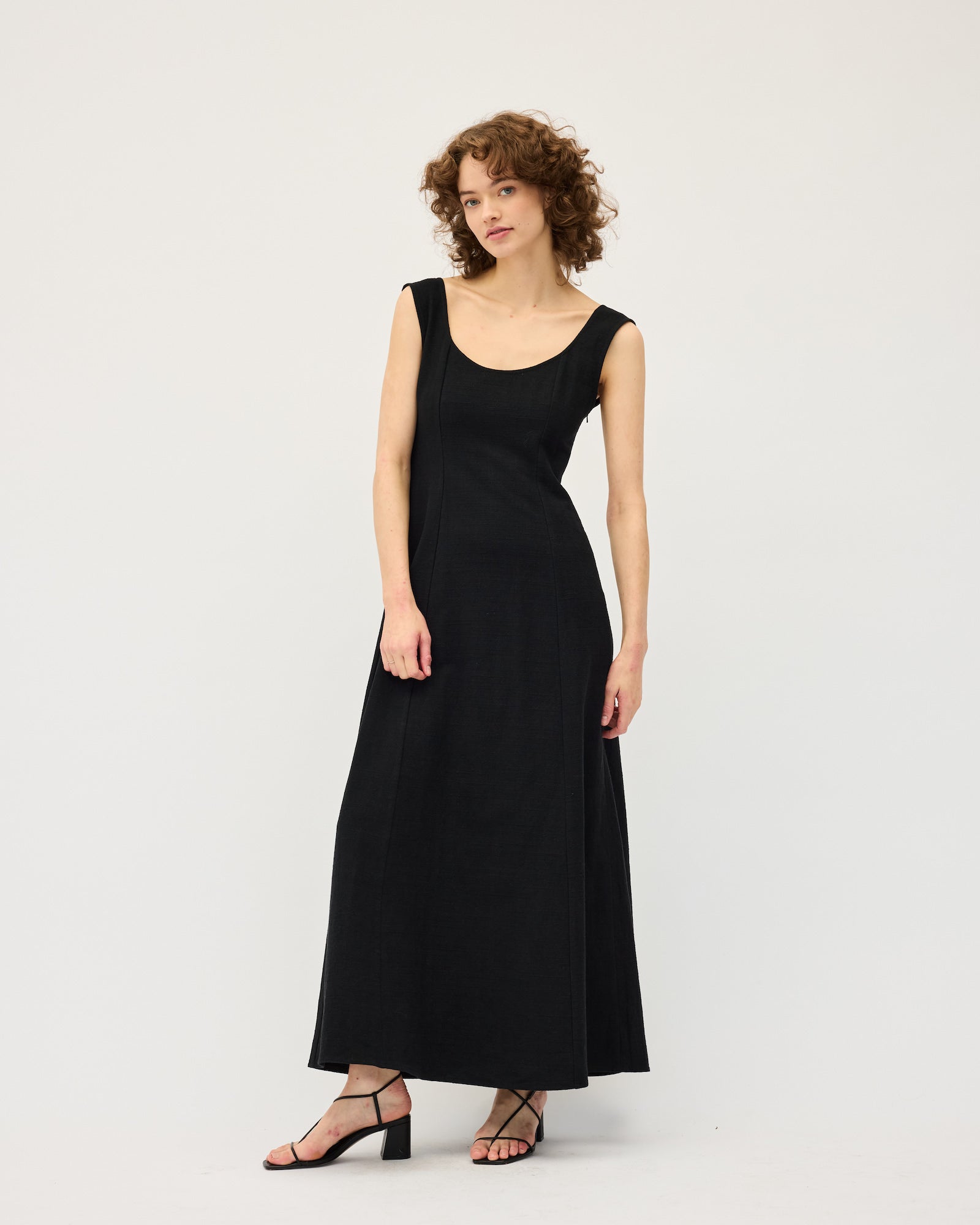 Ada Dress | Black & Natural $390