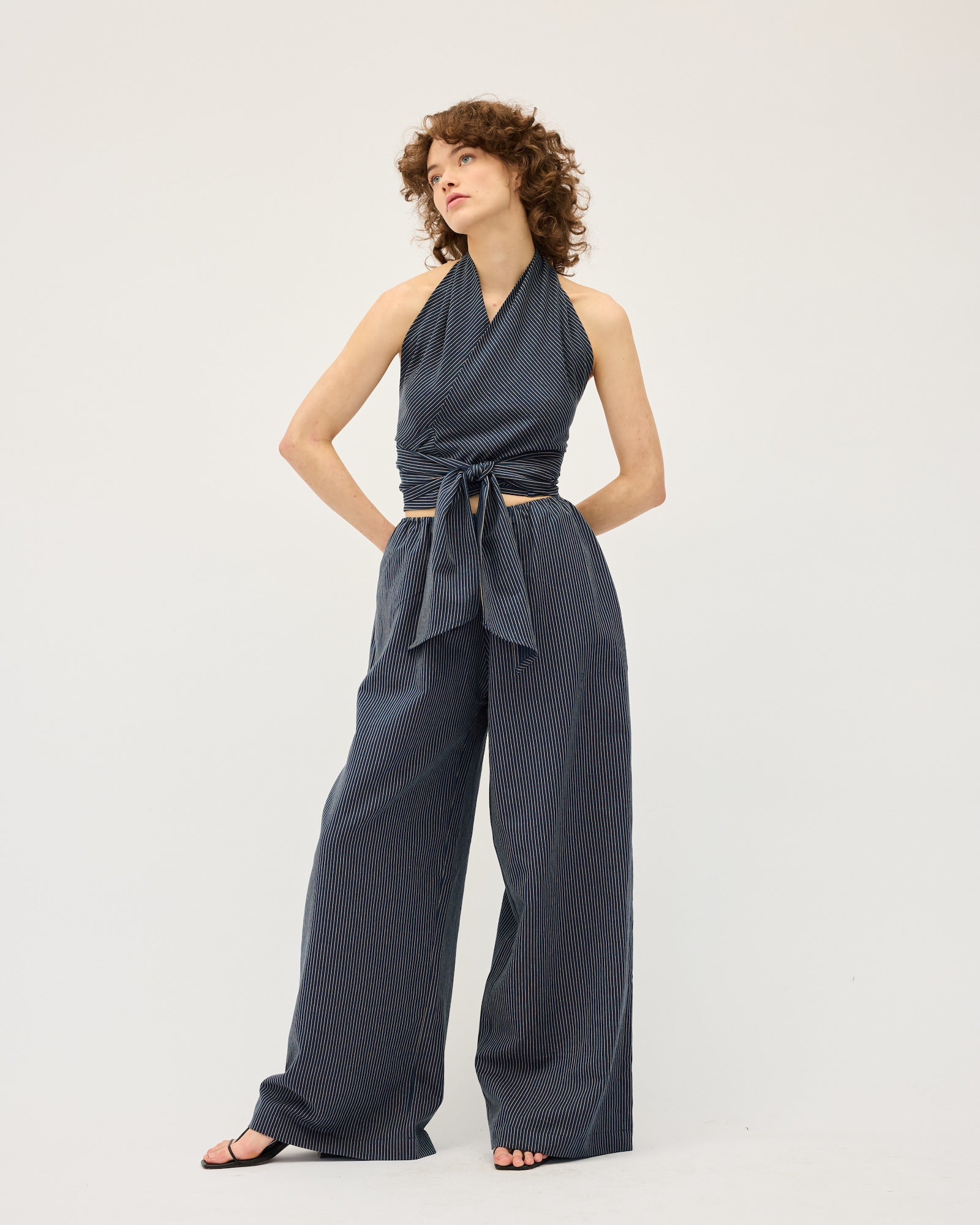 Pippa Pant | Navy Stripe $330