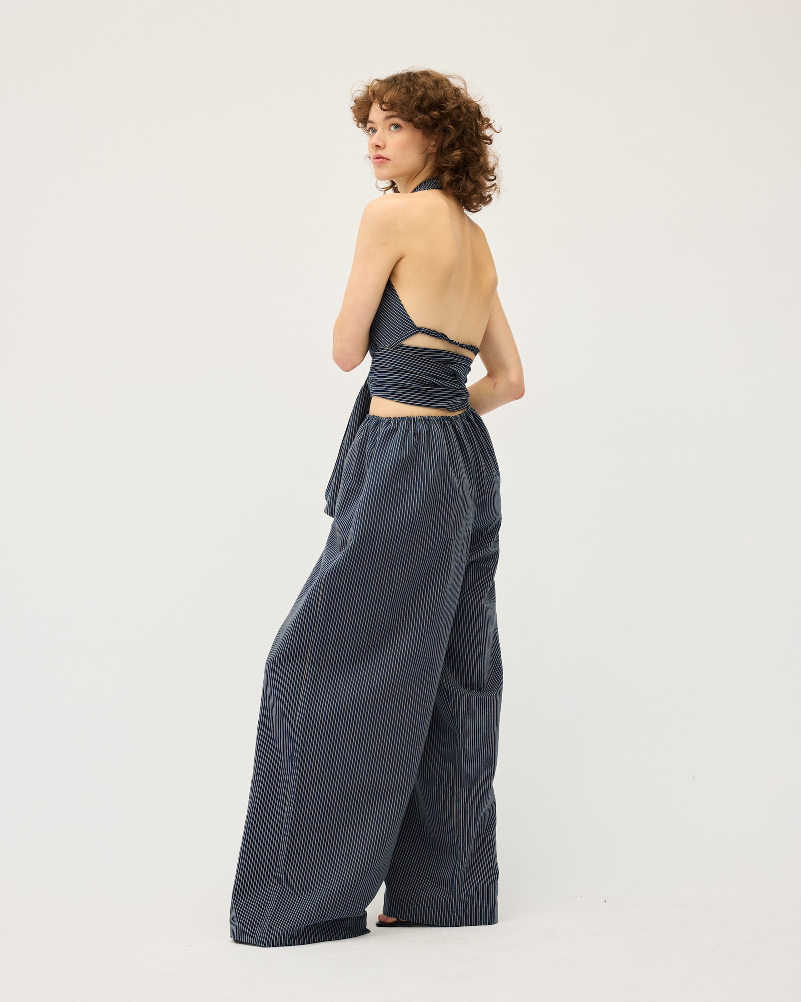 Pippa Pant | Navy Stripe $330