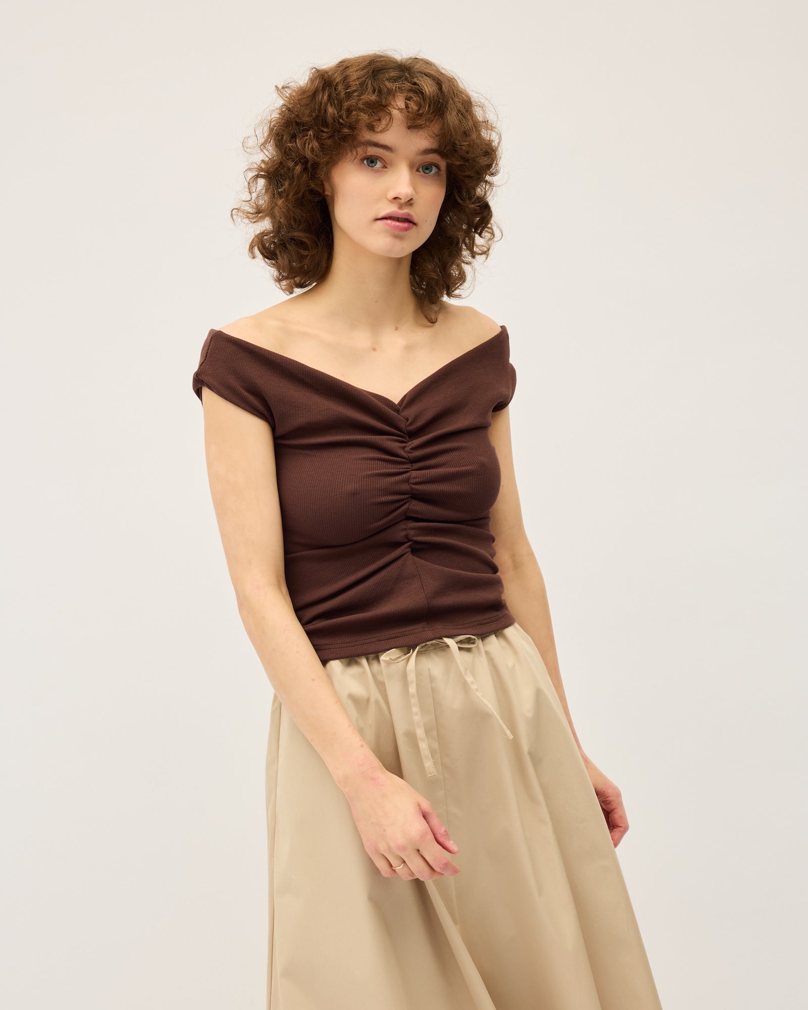 Niveah Tee | Chocolate $180