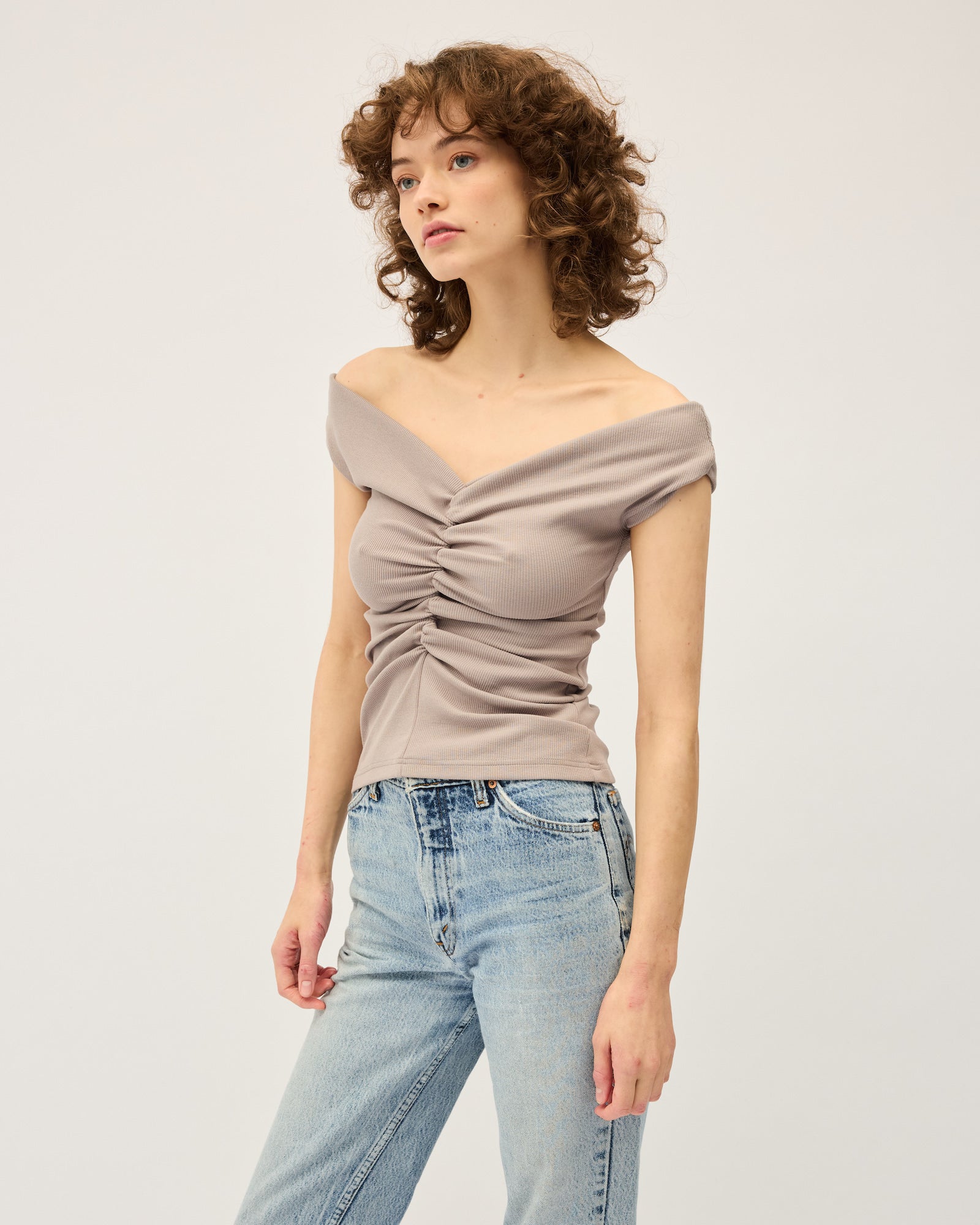 Niveah Tee | Putty Grey $180