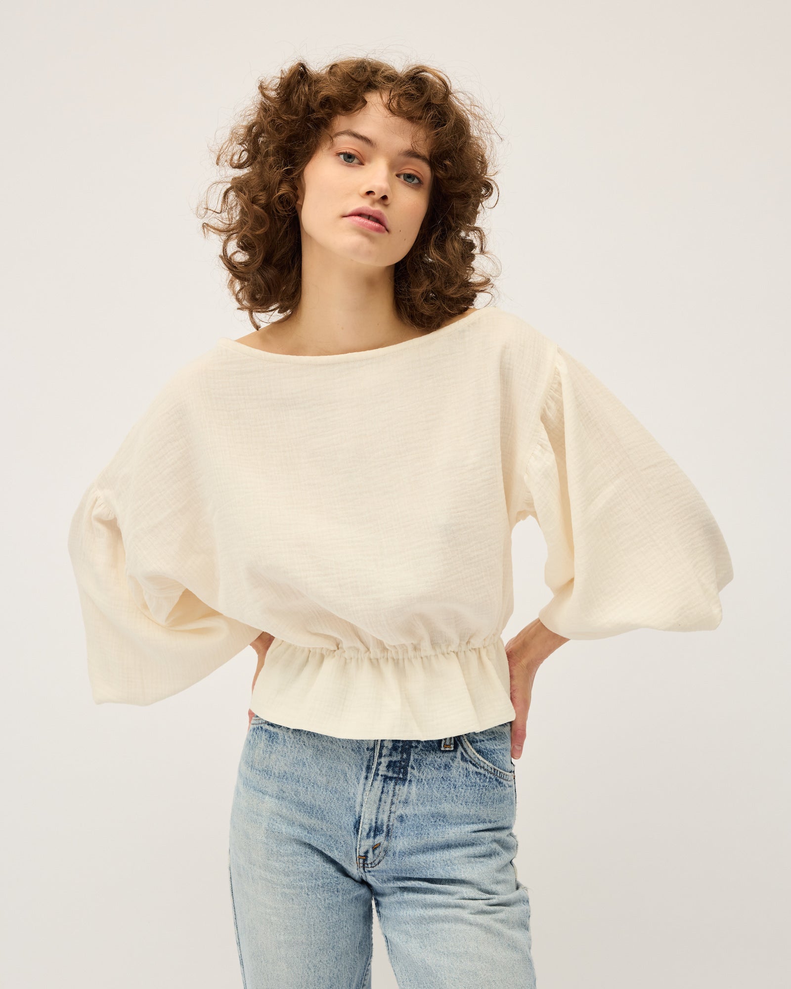 Anna Frill Blouse | Cream $209