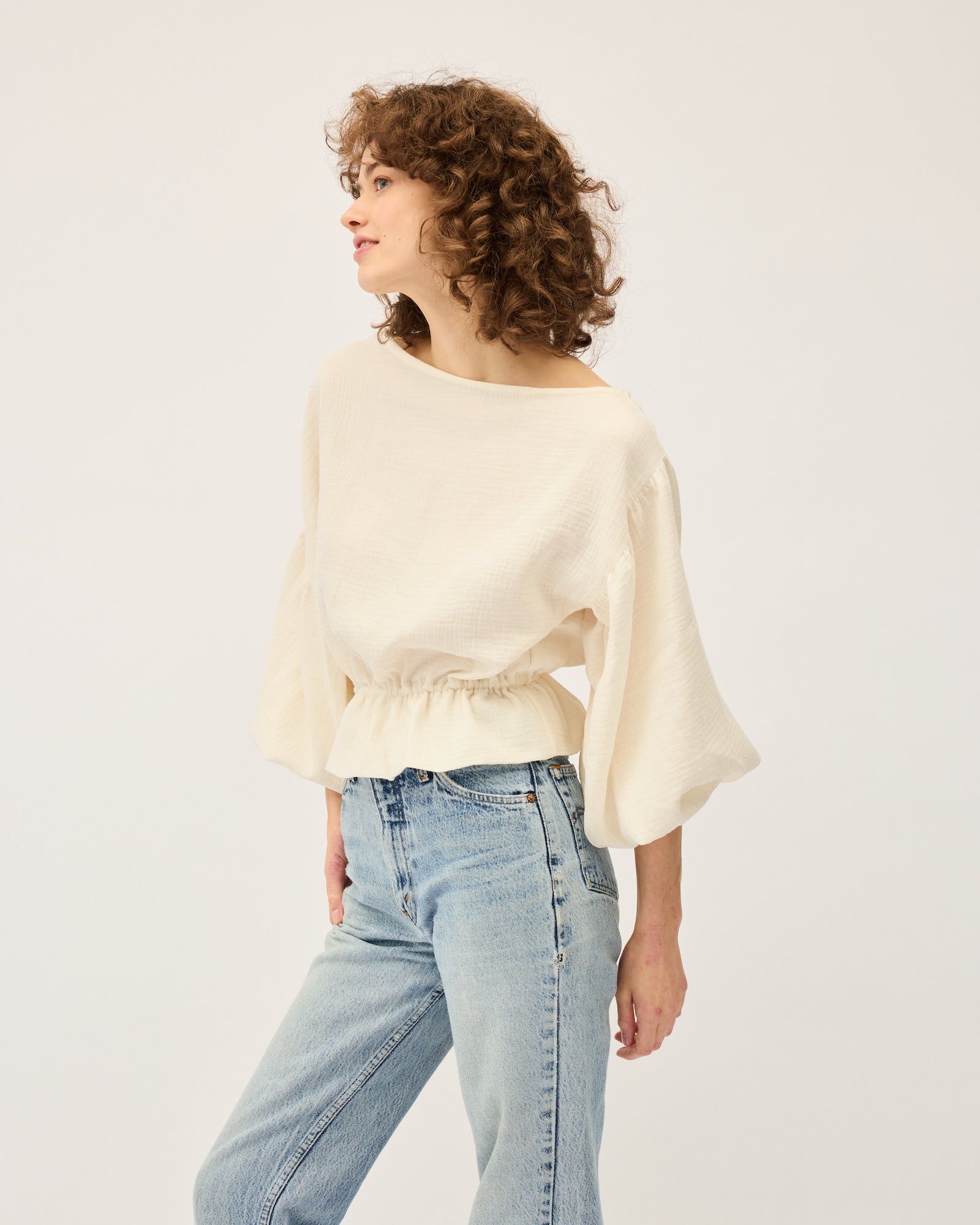 Anna Frill Blouse | Cream $209