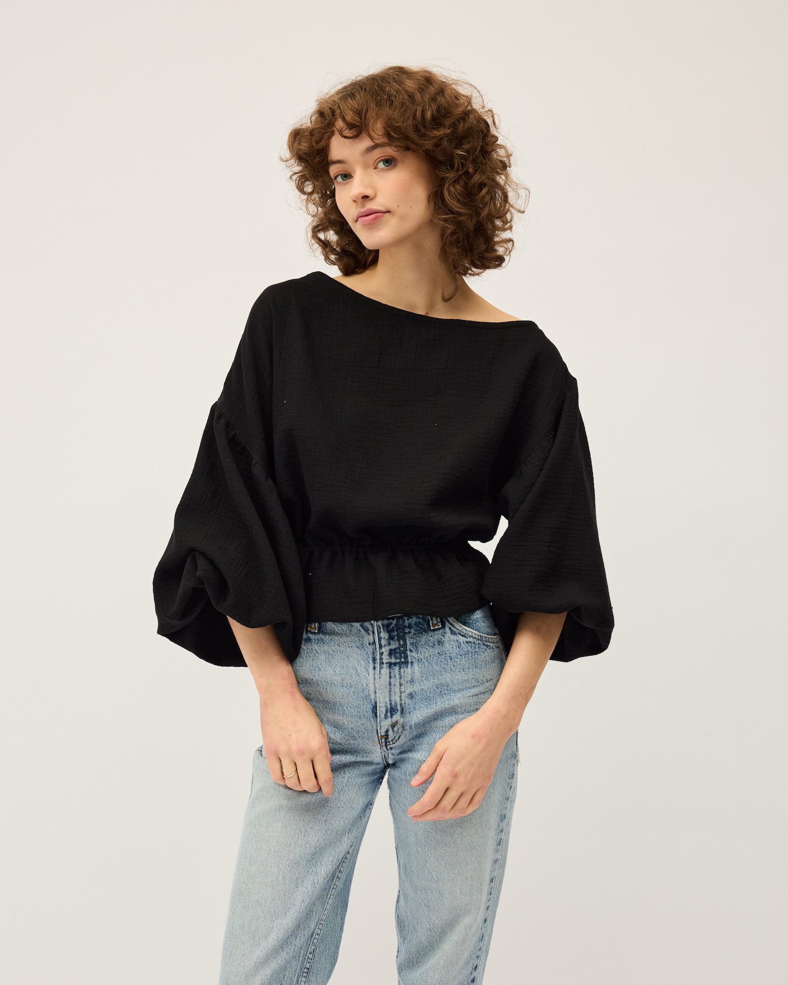 Anna Frill Blouse | Black $209