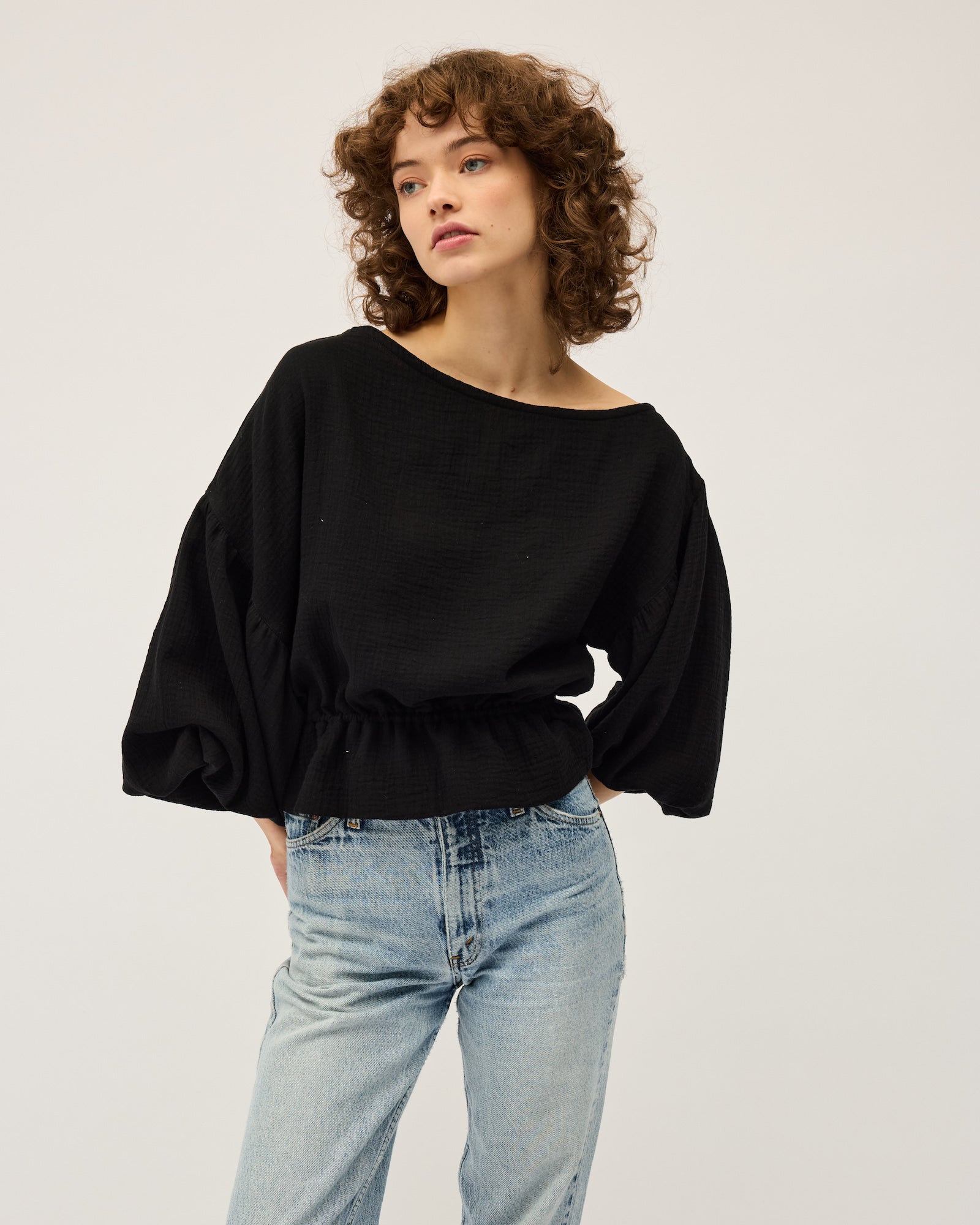 Anna Frill Blouse | Black $209