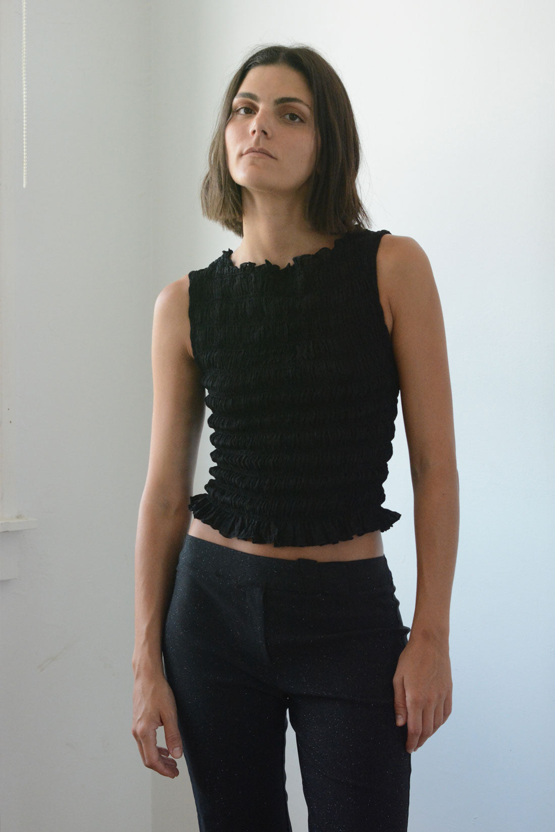 CORE Gathered Top | Black $229