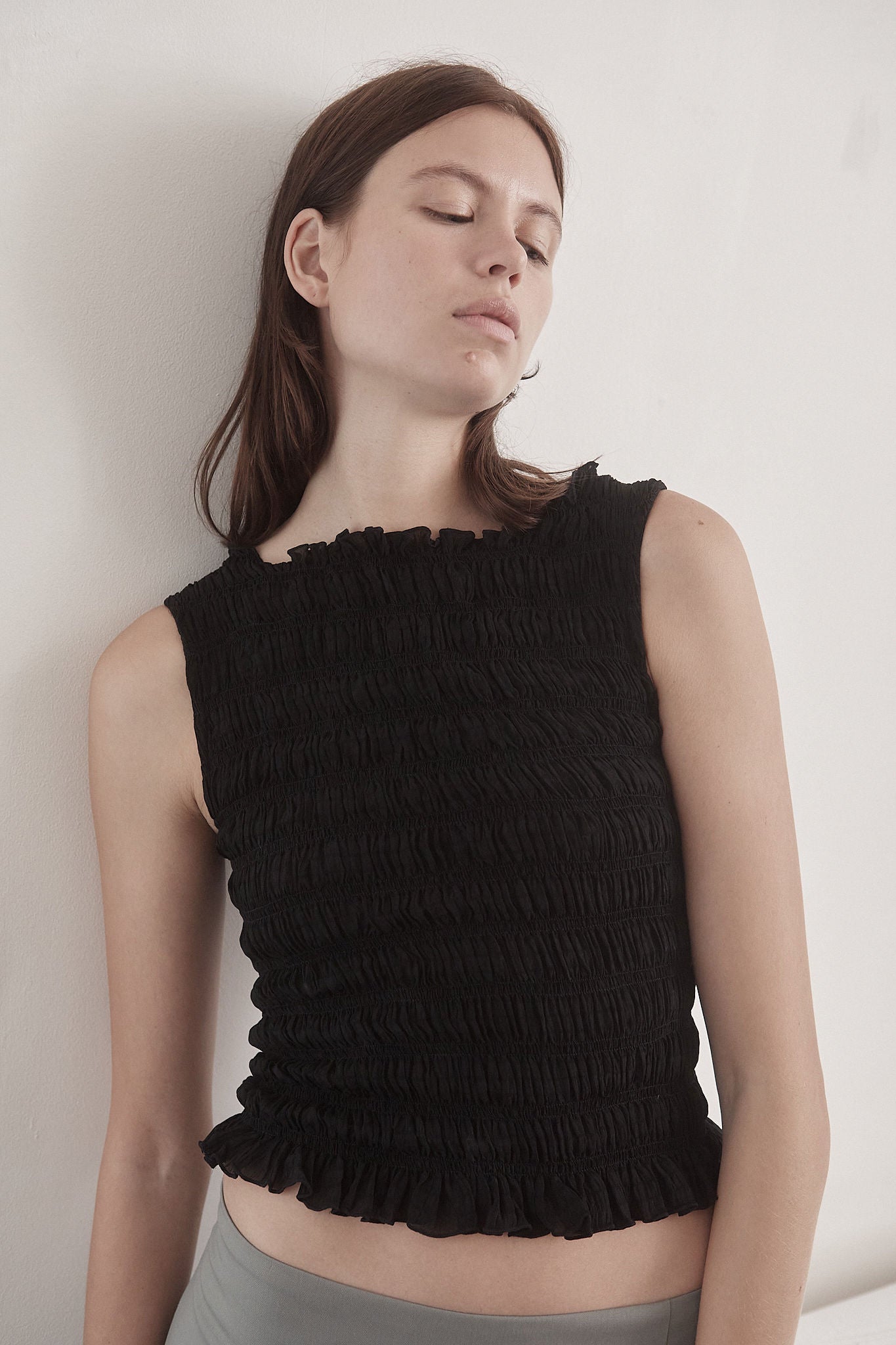 CORE Gathered Top | Black $229