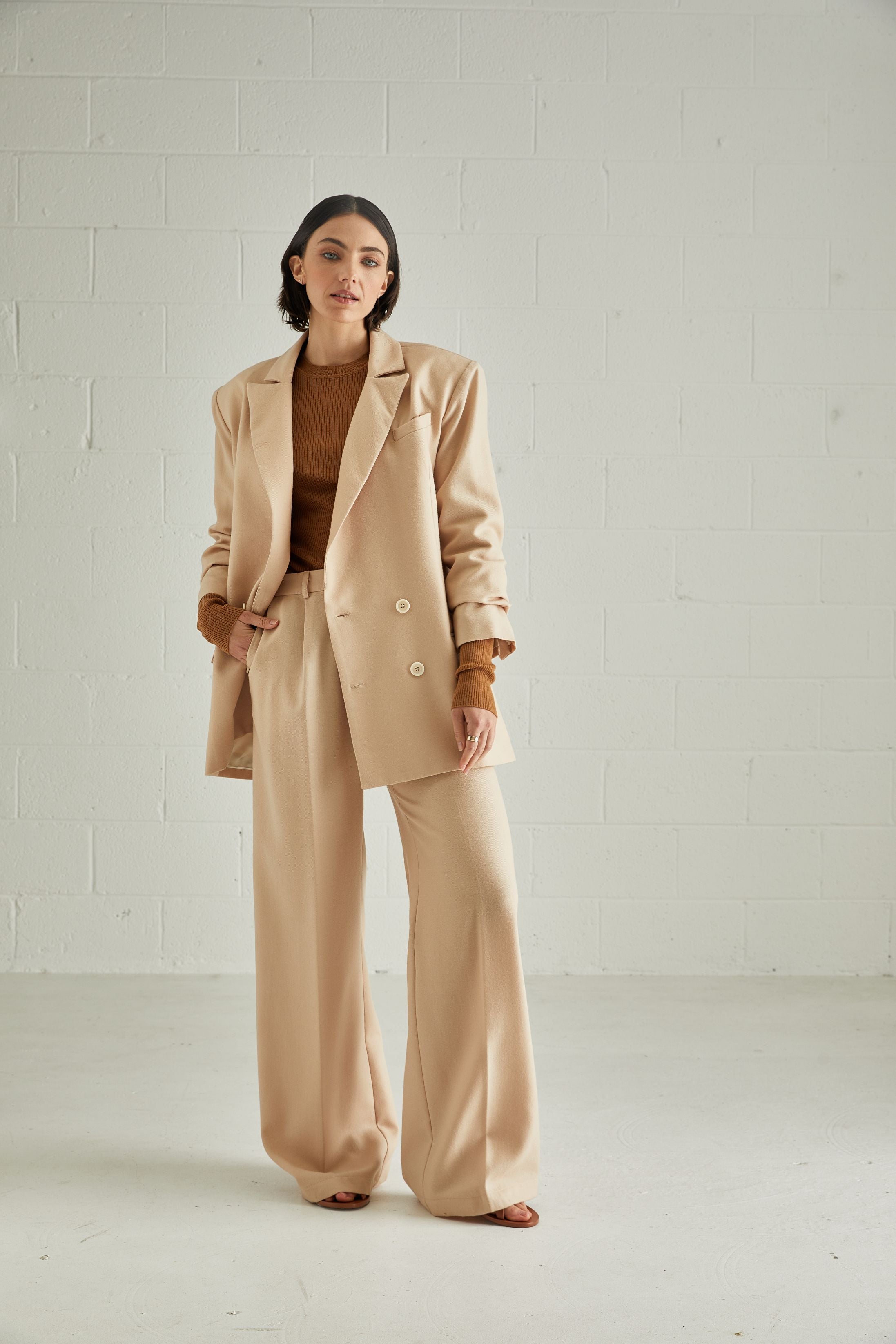 The Signature Relaxed Double-Breasted Blazer | Melting Moment $790