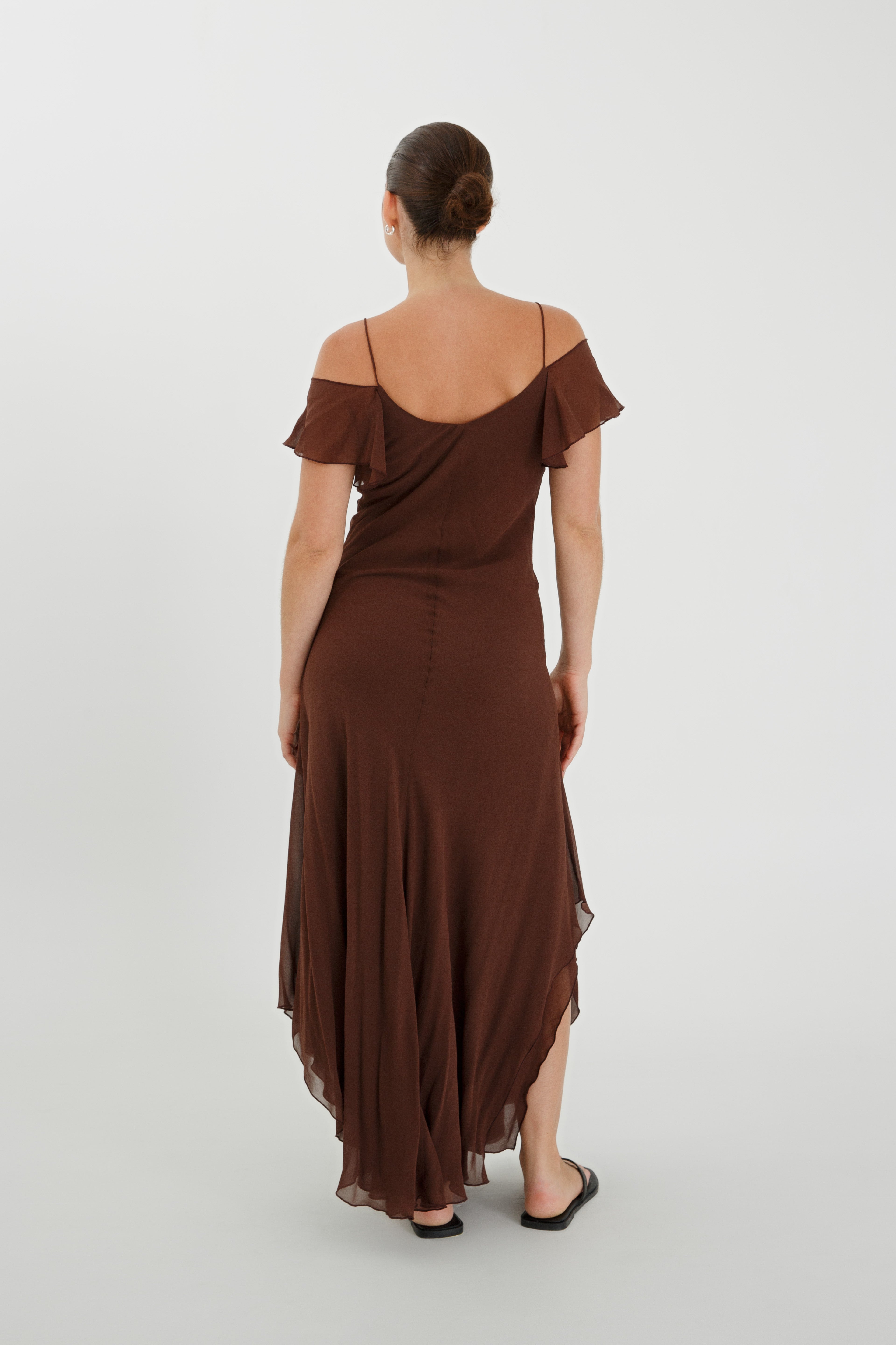 Flutter-Sleeve Dress | Ciocco $369 - SEPTEMBER