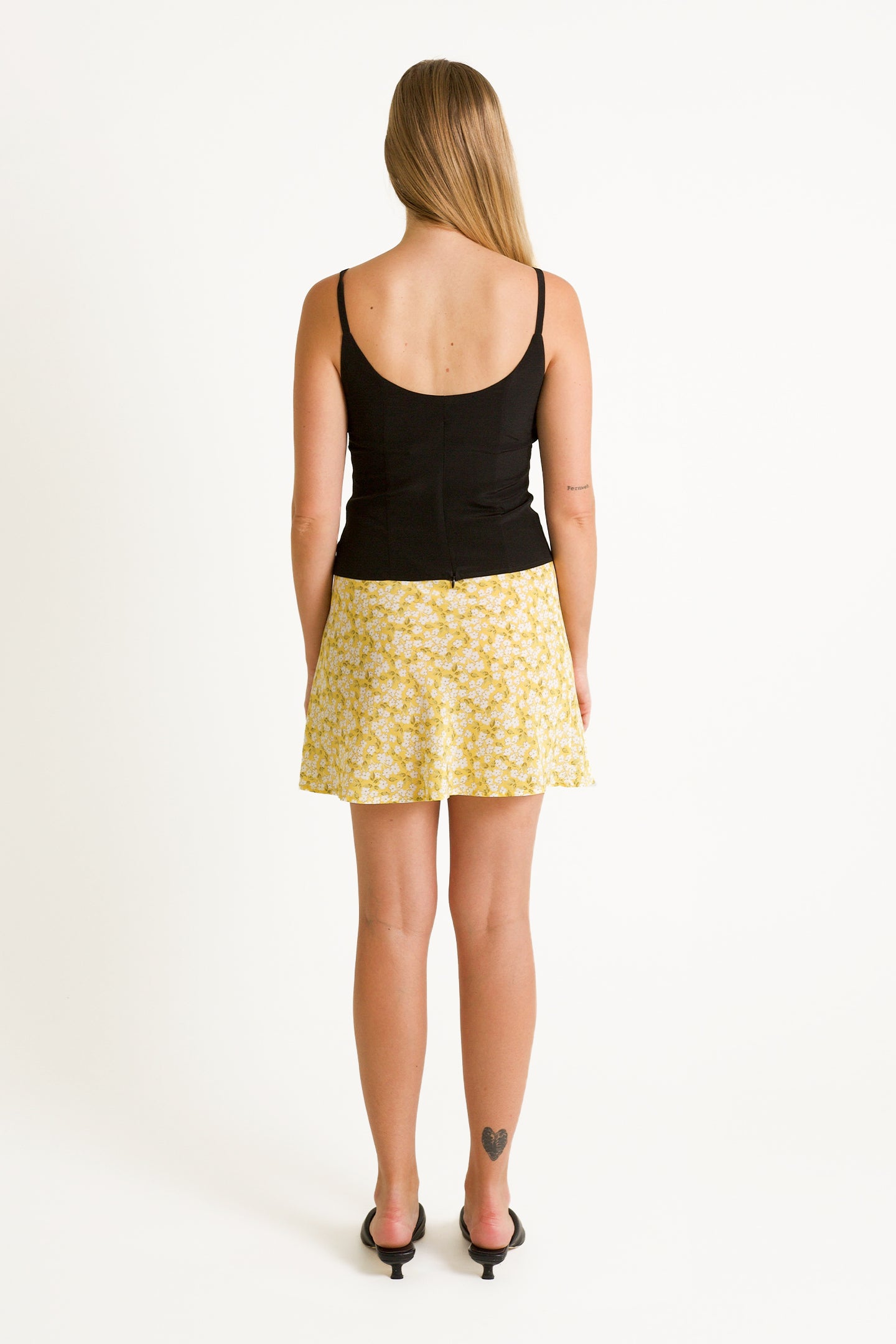 Bias Mini Skirt | Limone $199