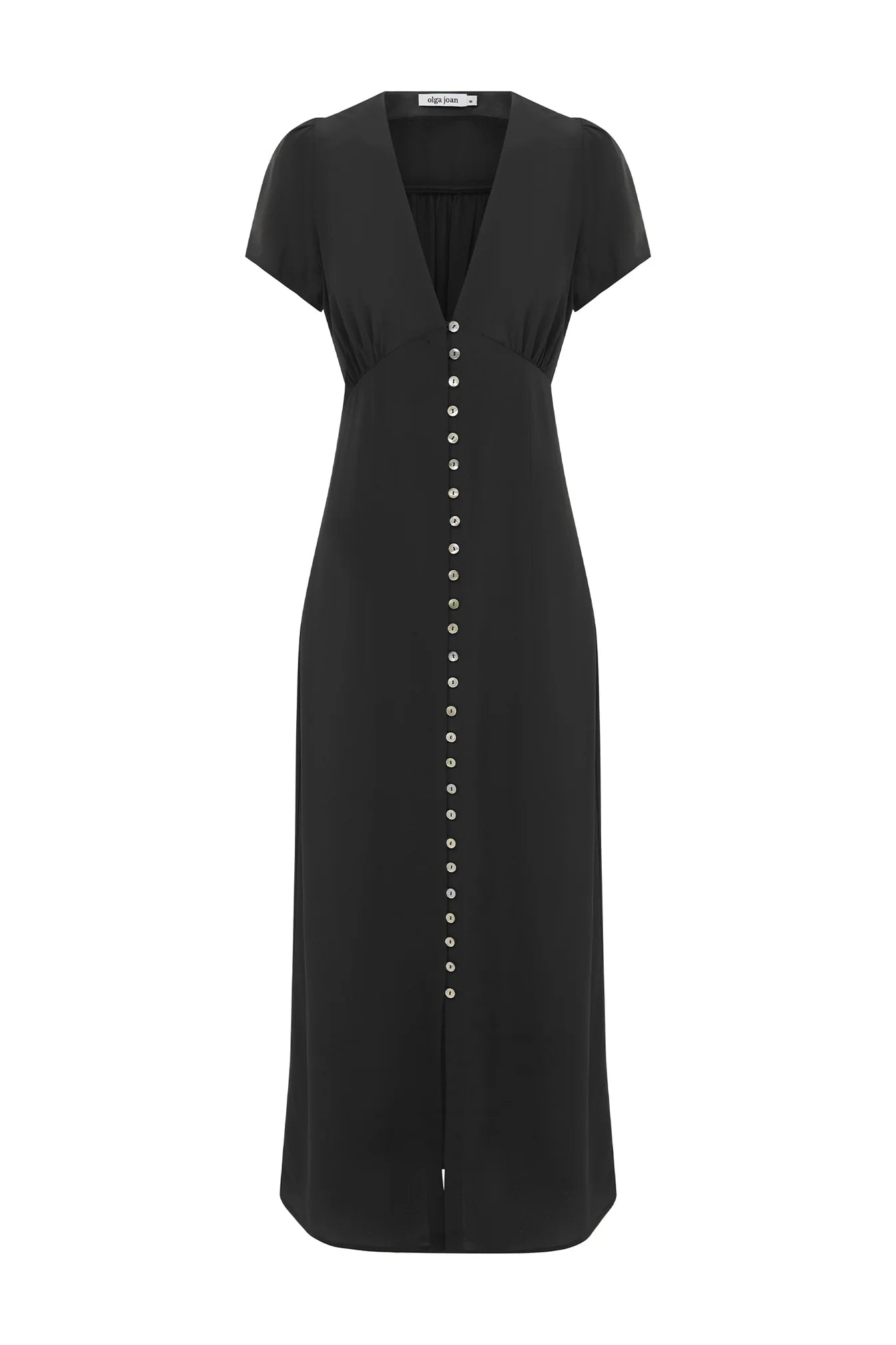 Button-Through Cap-Sleeve Dress | Nera $349 - AVAILABLE NOW