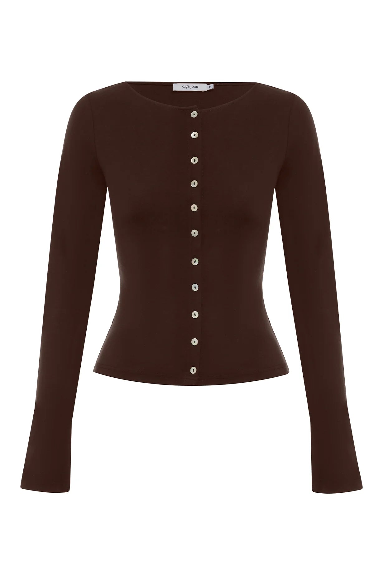 Button-Through Long Sleeve Top | Ciocco $189 - AVAILABLE NOW