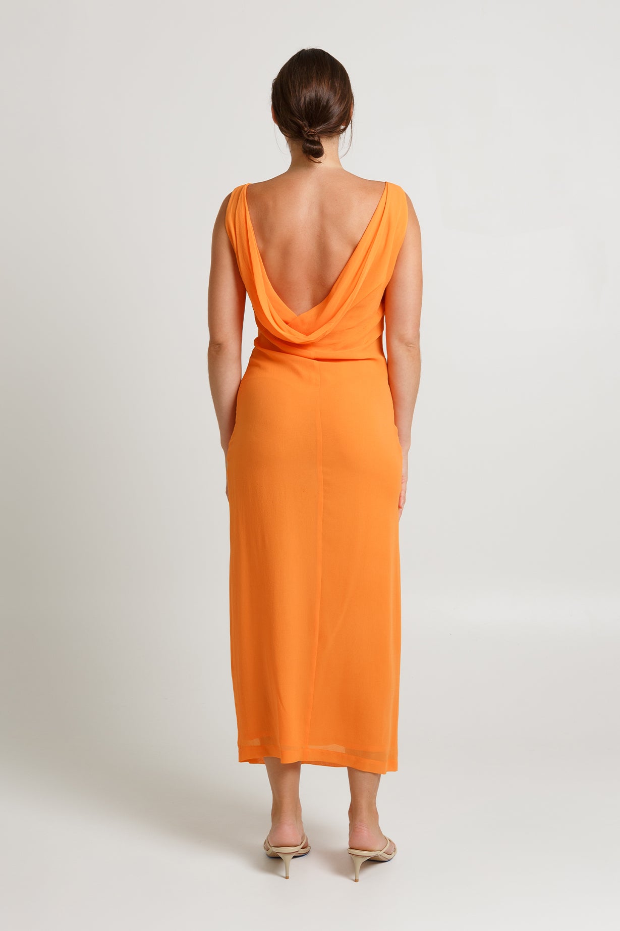 Cowl Back Dress | Carota $349 - OCTOBER