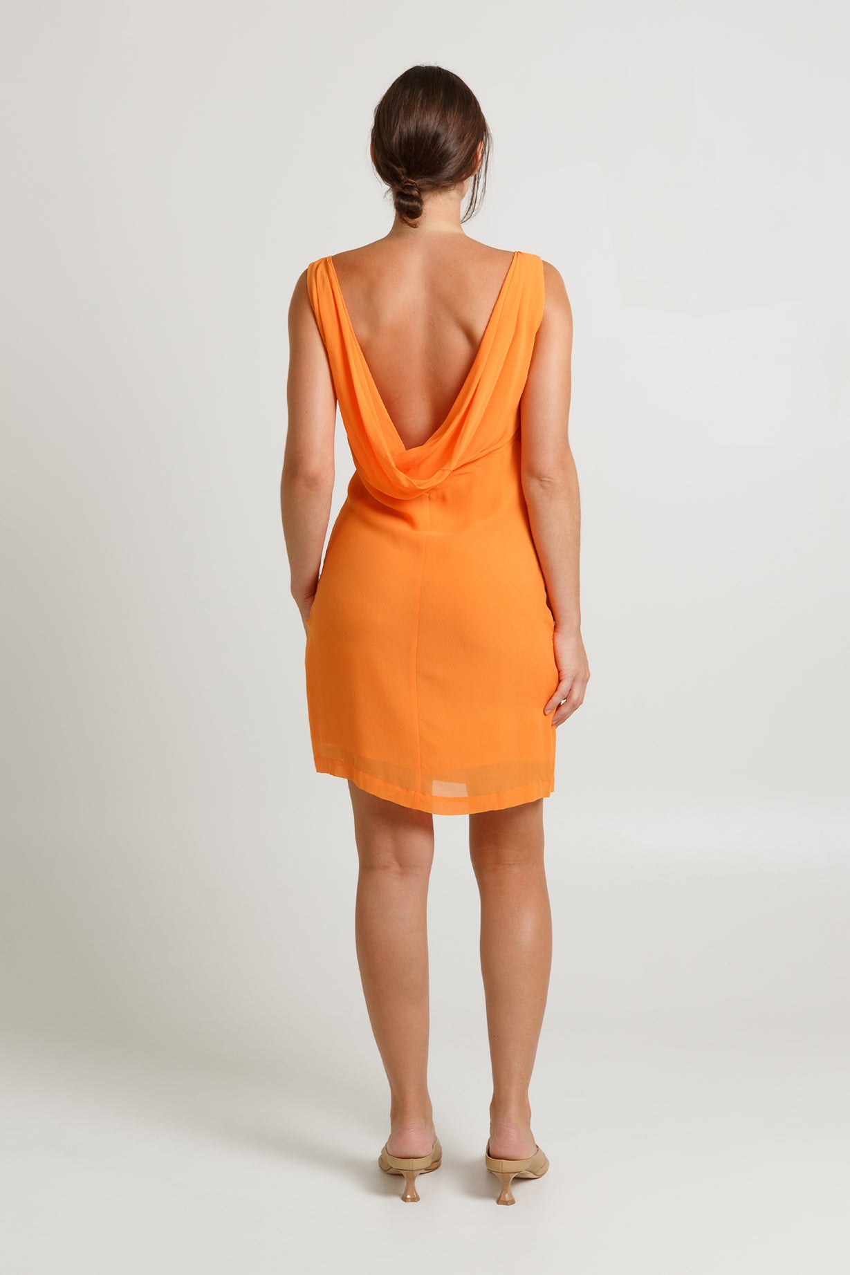 Cowl Back Mini Dress | Carota $259 - OCTOBER