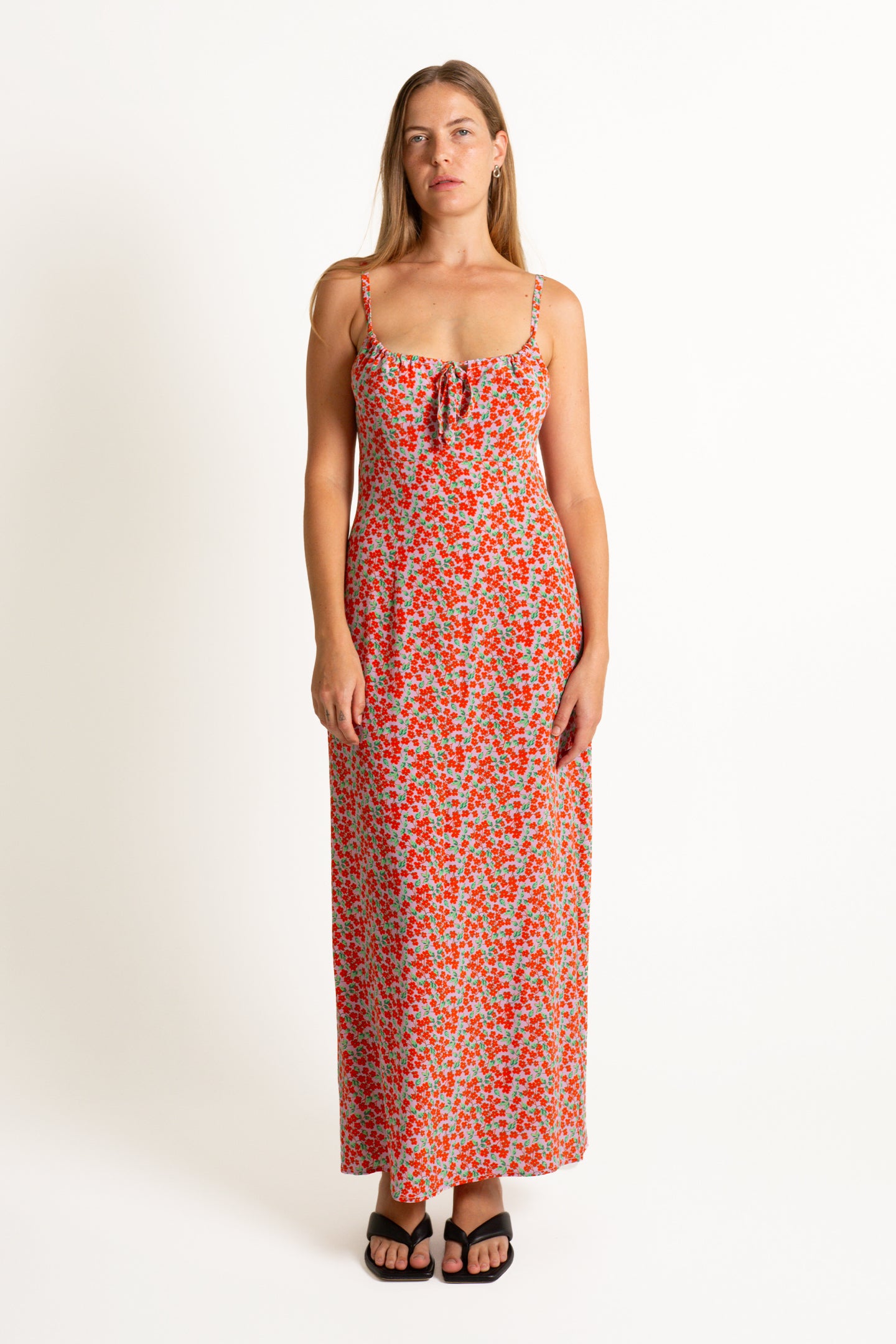 Empire Line Mid-Length Dress | Lavanda $329