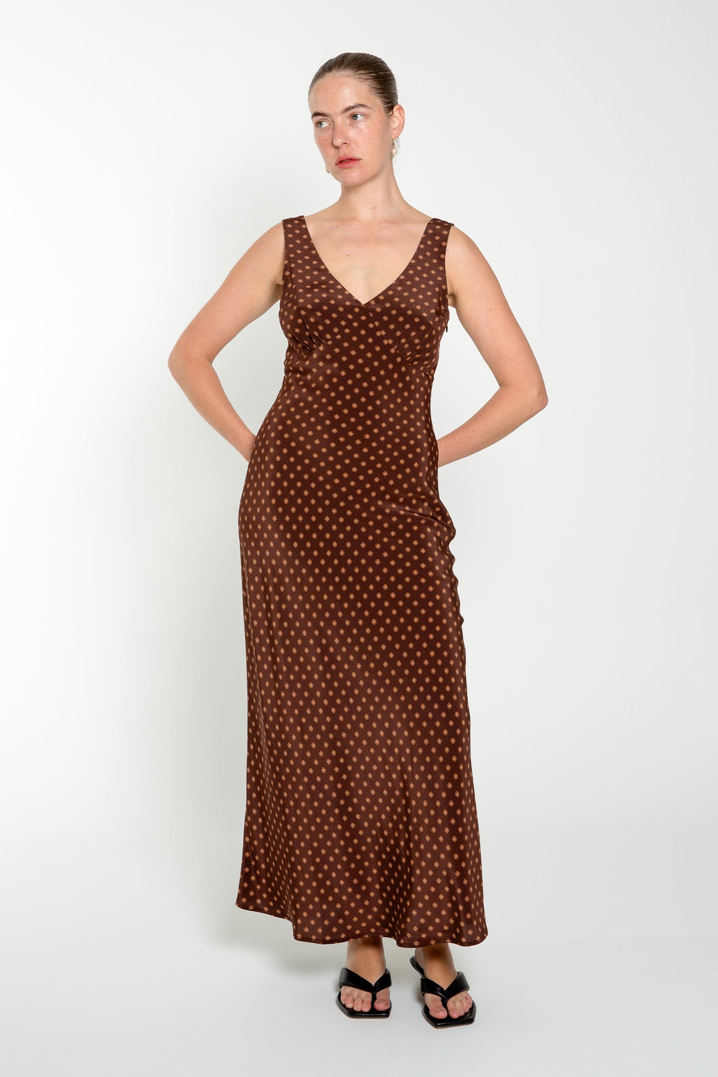 Plunge Bias Dress | Gea Ciocco $349