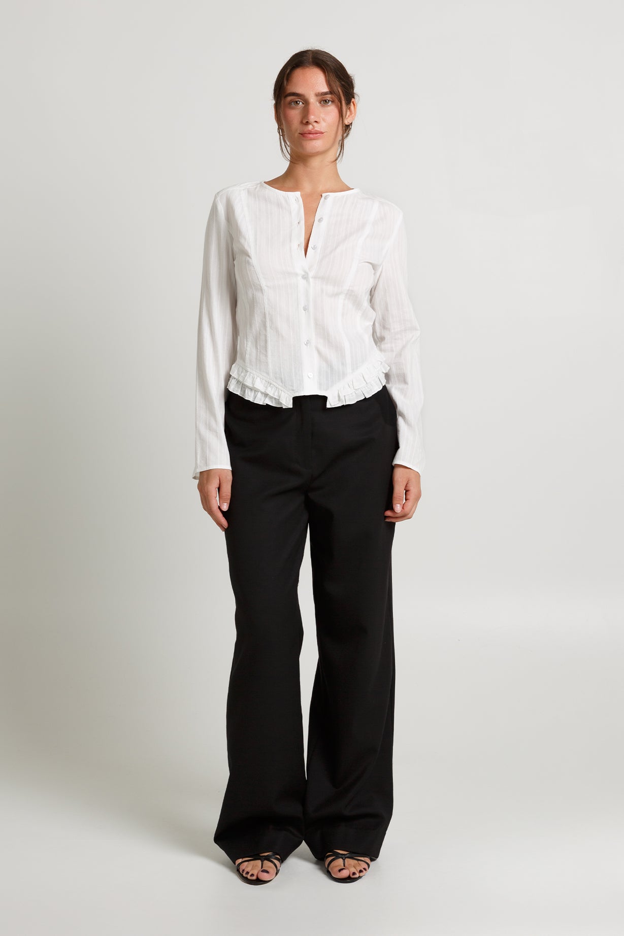 Ruffle-Hem Blouse | Bianca $229 - AVAILABLE NOW