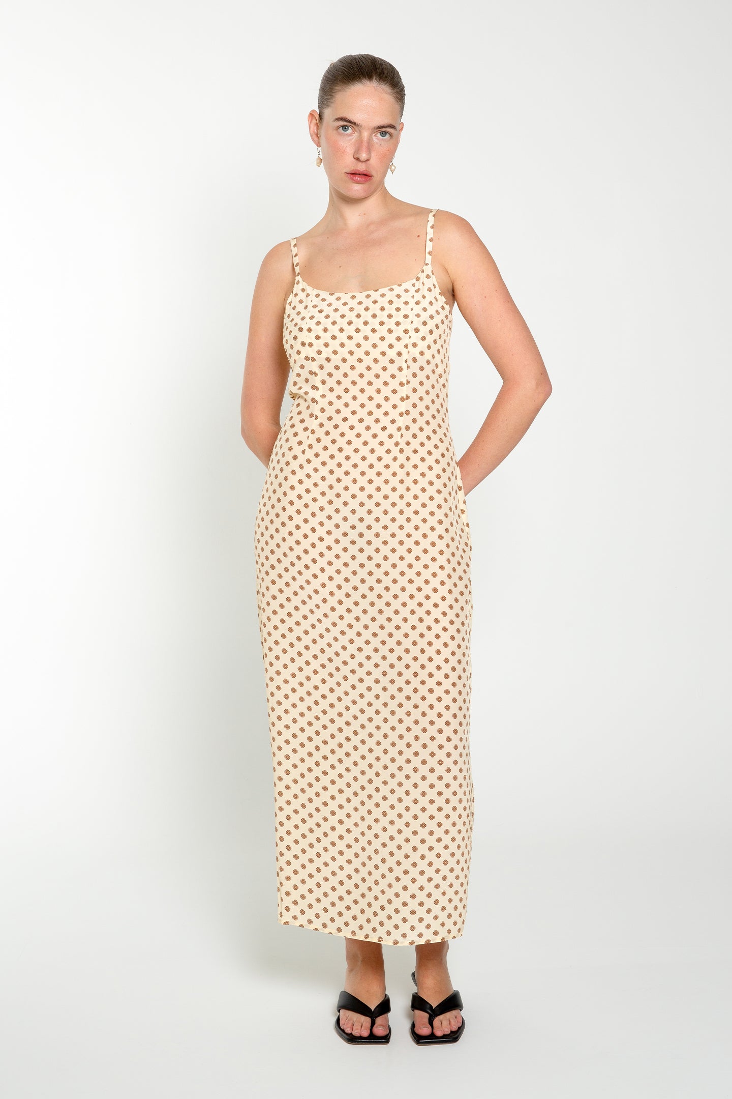 Straight Slip Dress | Gea Bianca $329