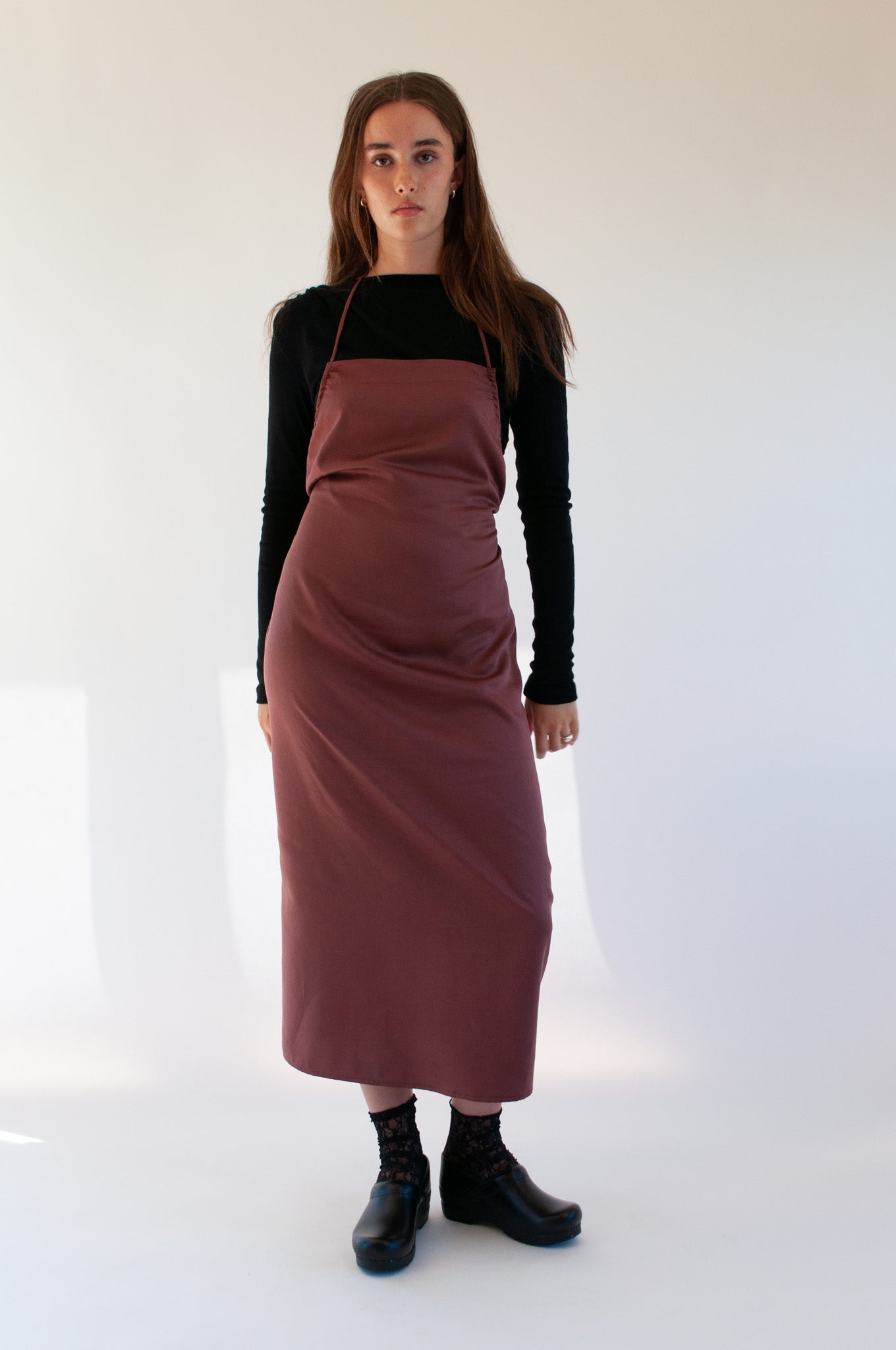 Apron Dress | Tuscan Red $290