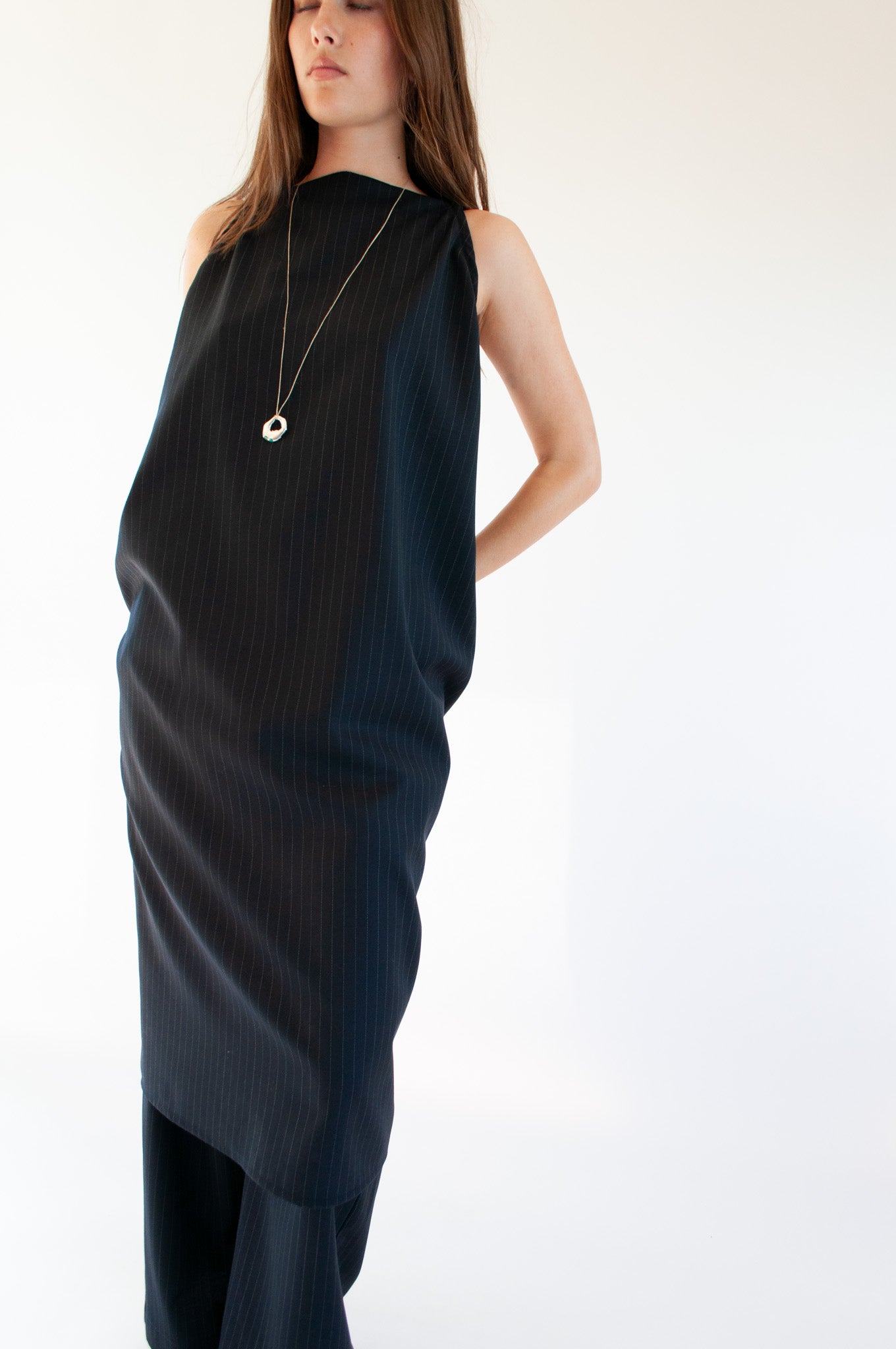 Apron Dress | Pinstripe $334