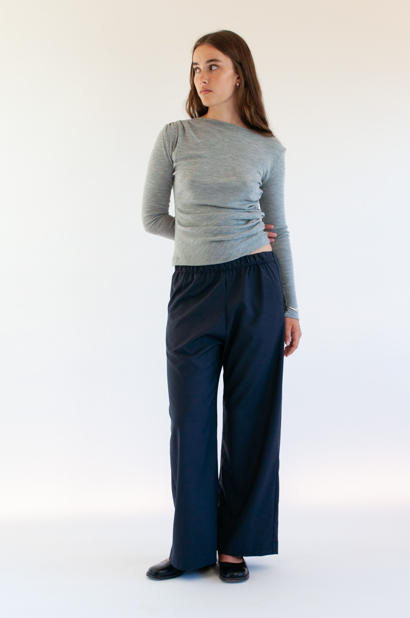 Umar Top | Grey Marle $339