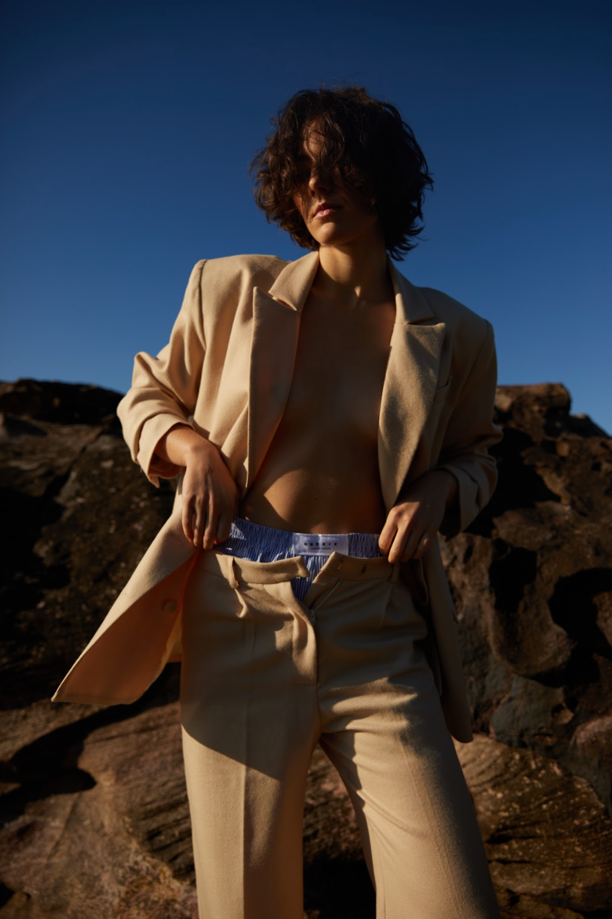The Signature Relaxed Double-Breasted Blazer | Melting Moment $790