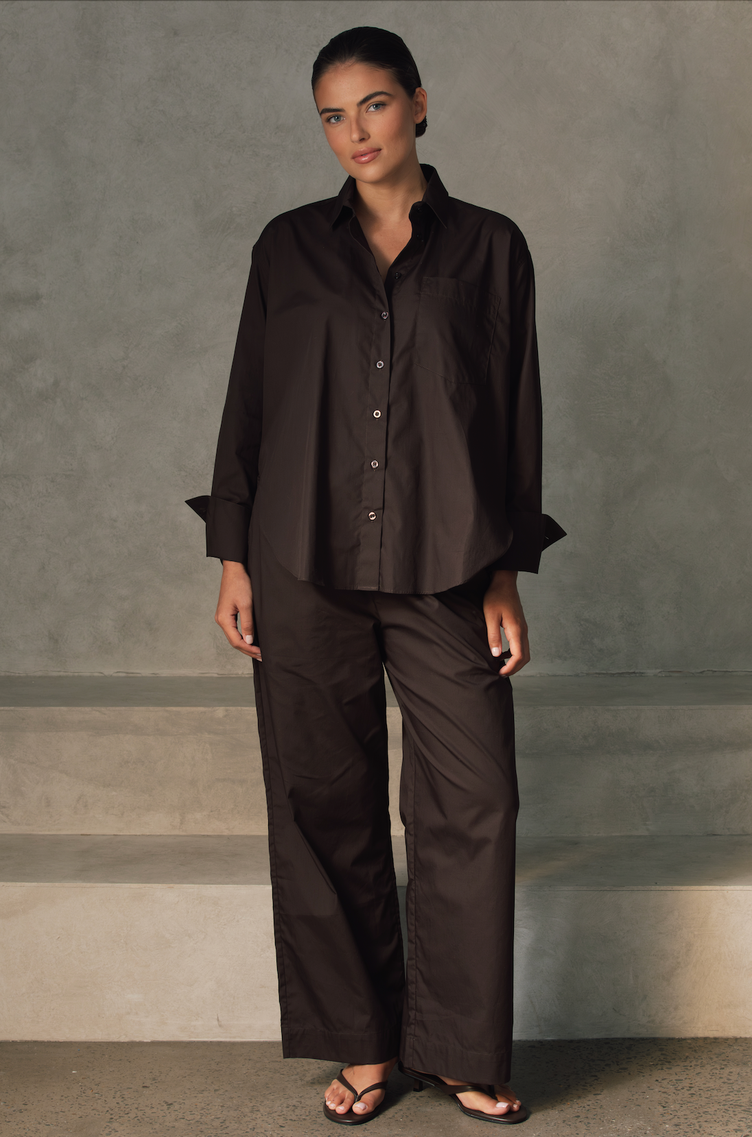 The Ida Shirt | Cacao $280