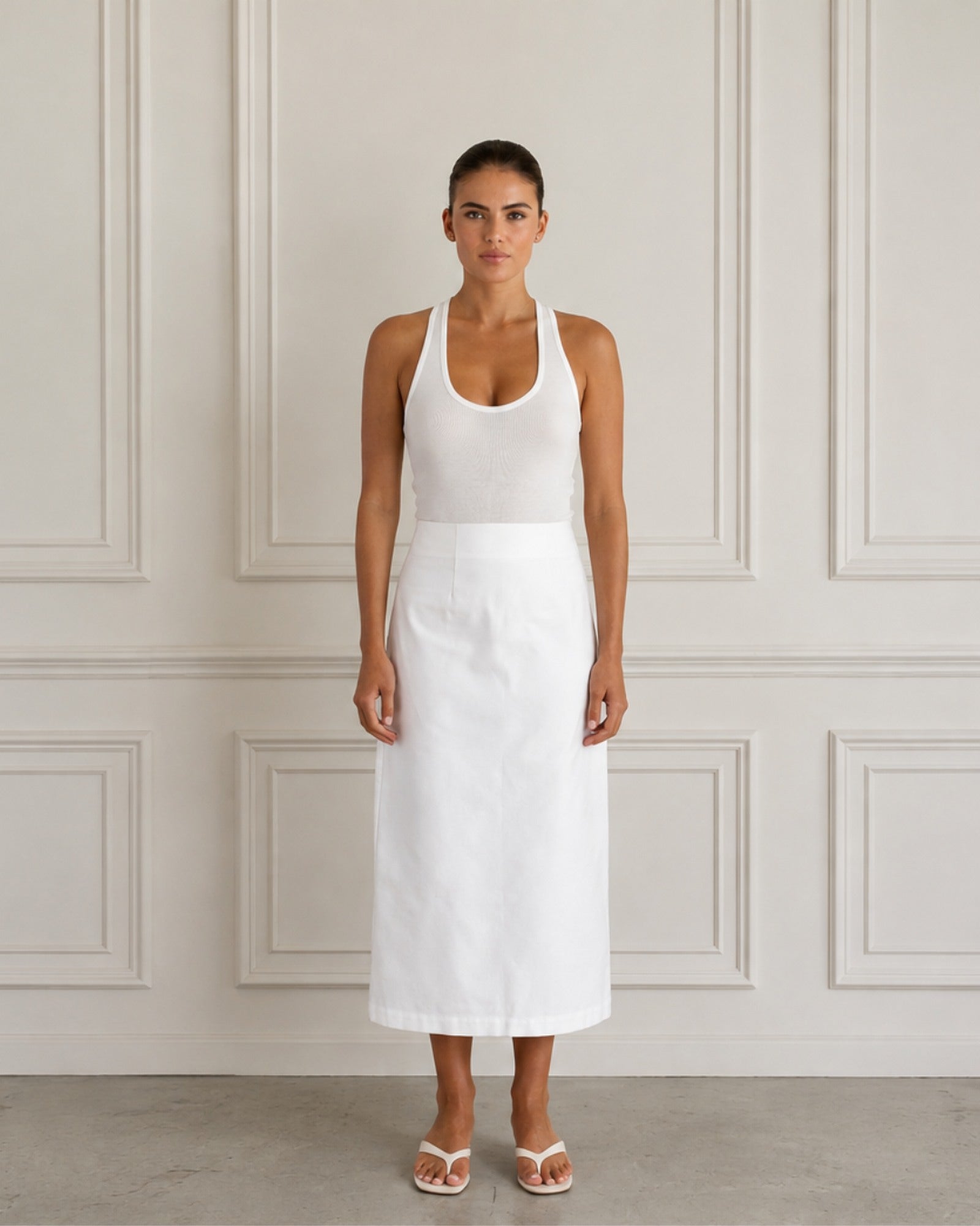 1. The Base | The Ines Tank | Chalk $90 [SOH]