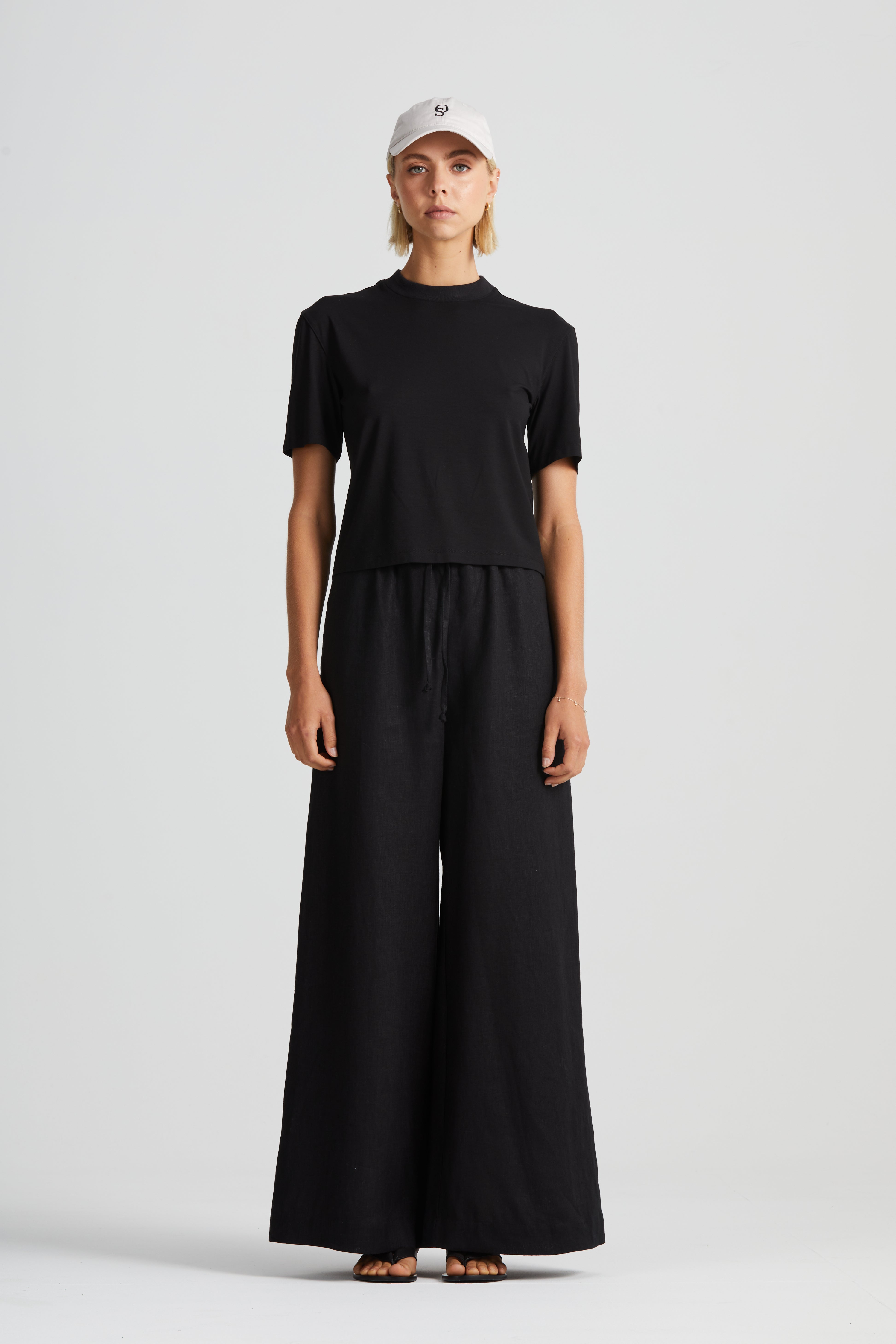 The Essential TShirt | Black Cotton $165