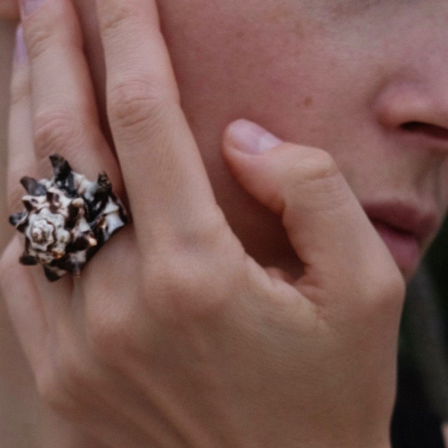 Midnight Shelly Ring | $85