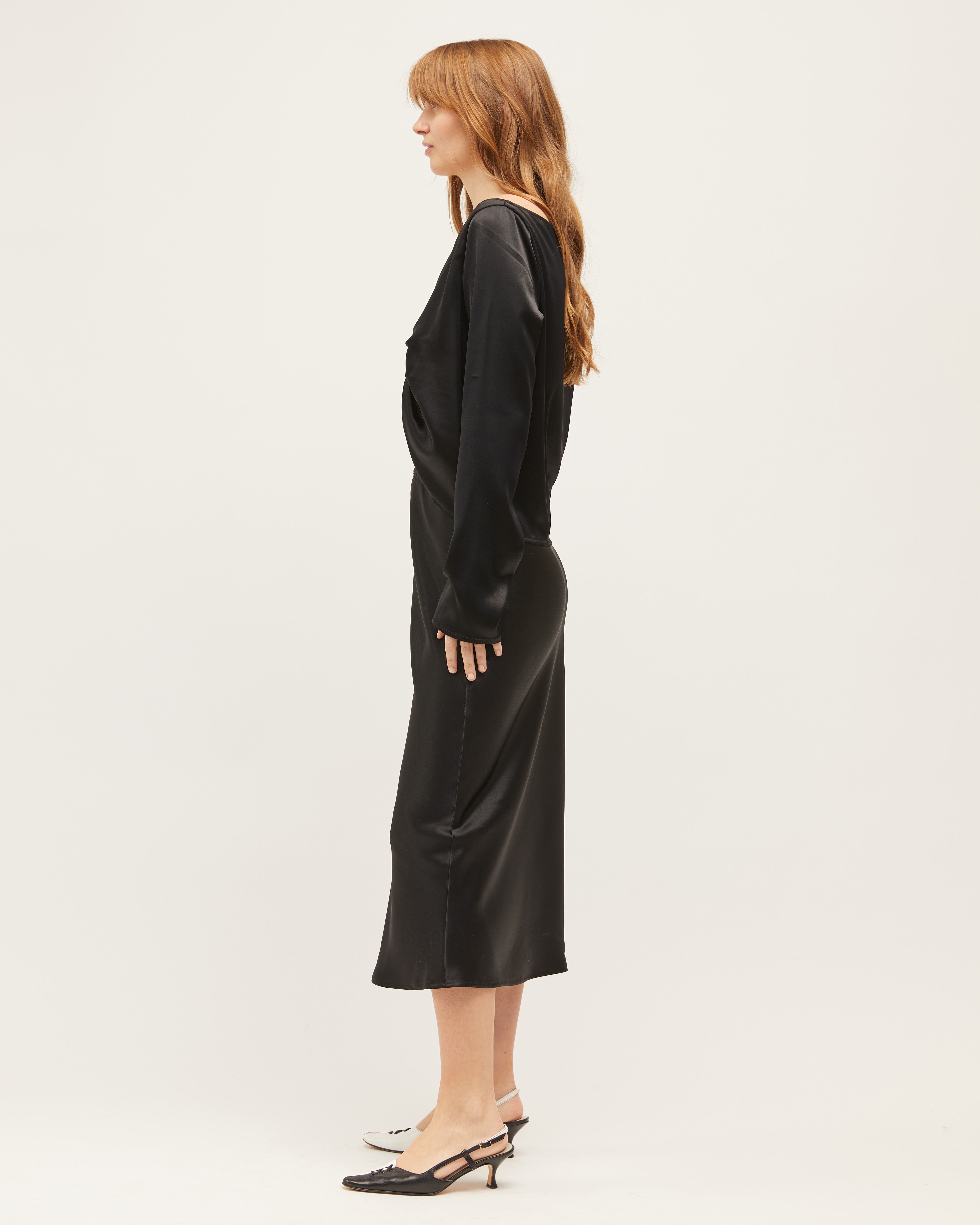 Harriet Bias Skirt | Black $255