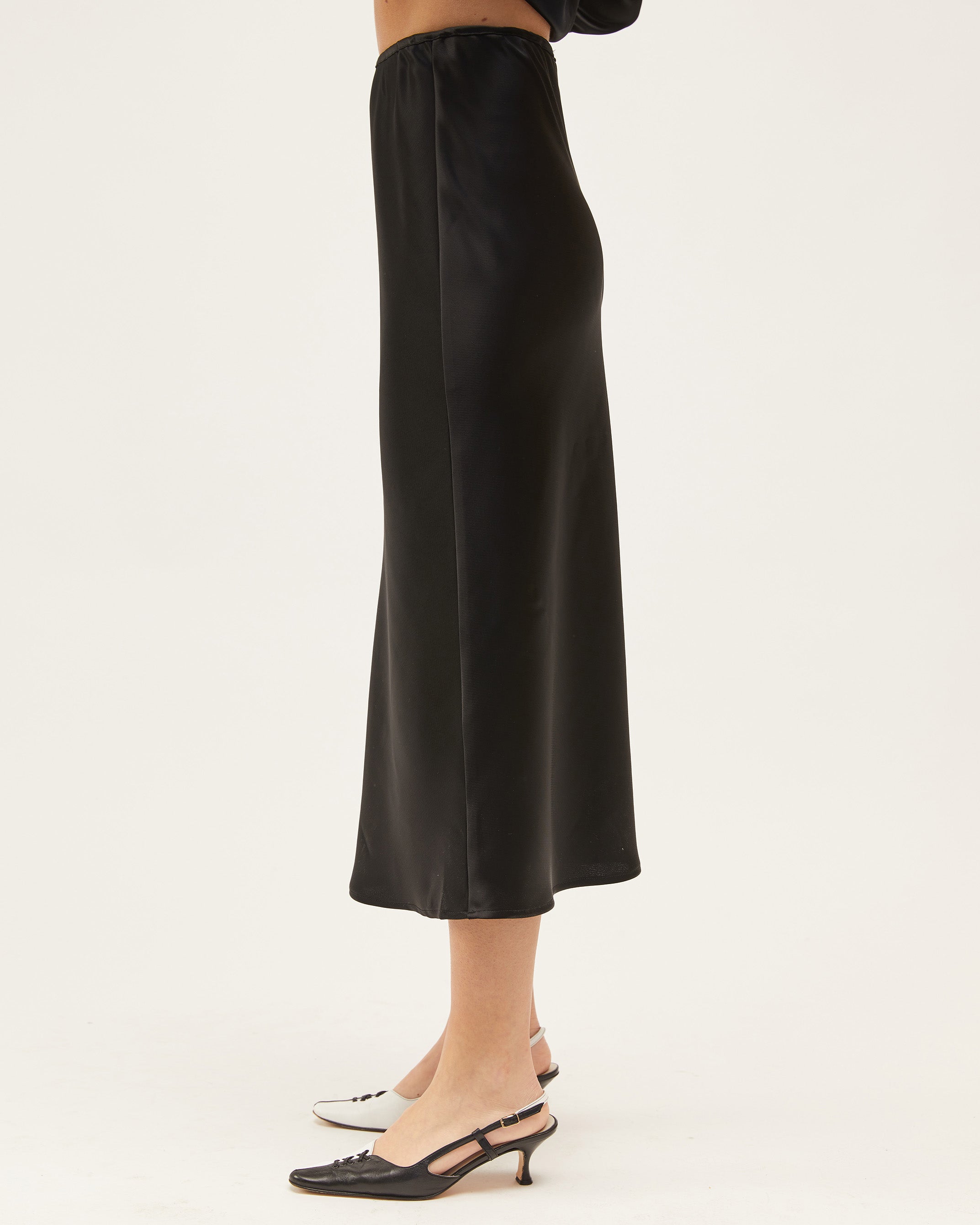 Harriet Bias Skirt | Black $255