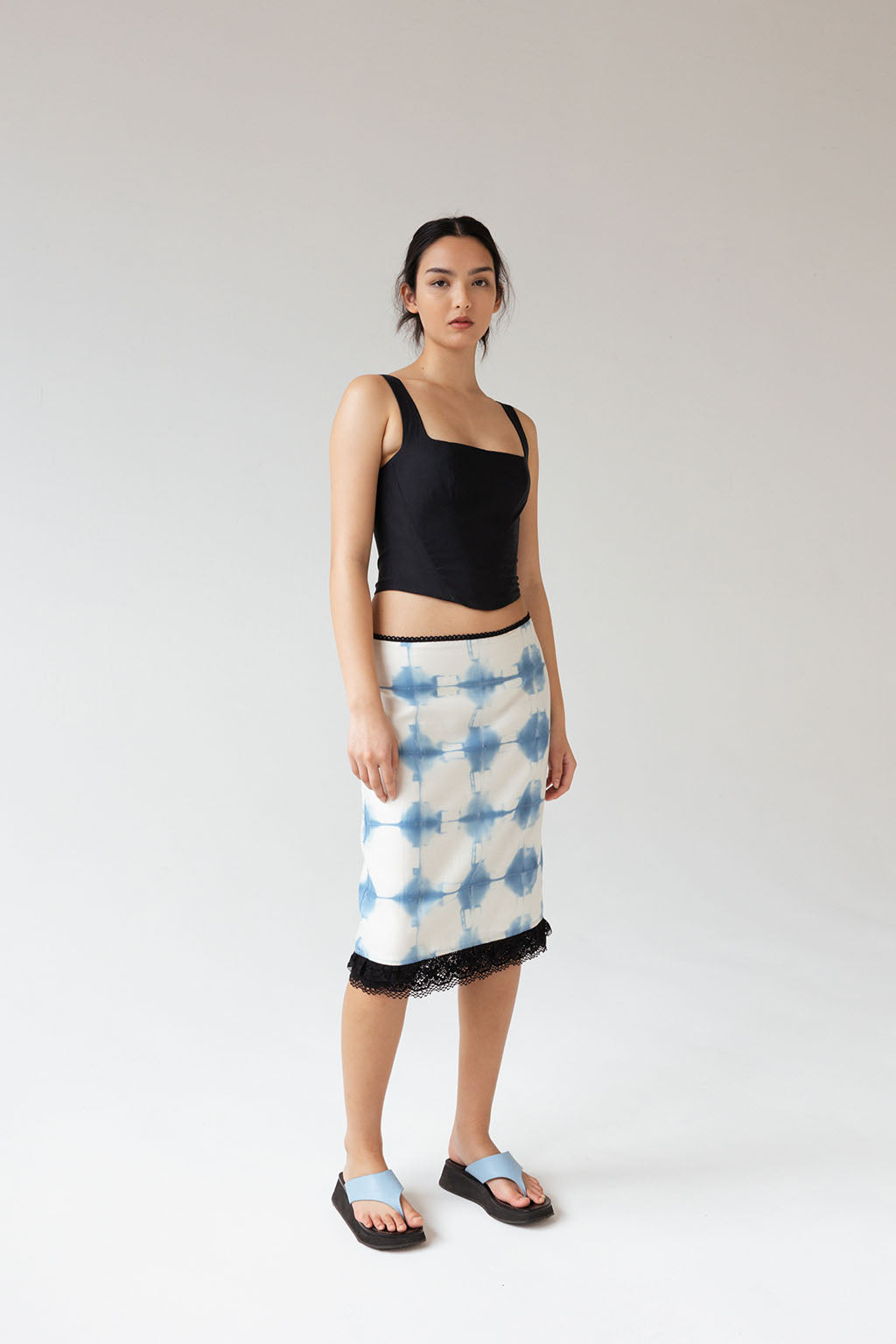 Lulu Skirt | Indigo $320