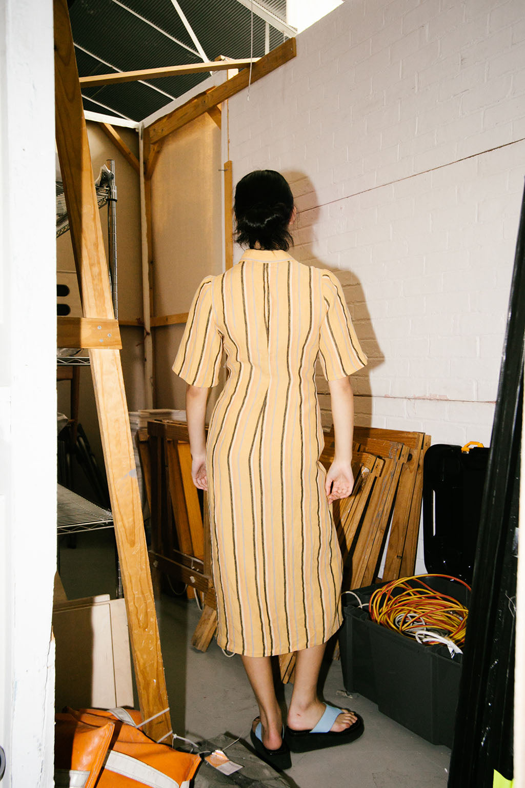 Mari Dress | Earth Stripe $395