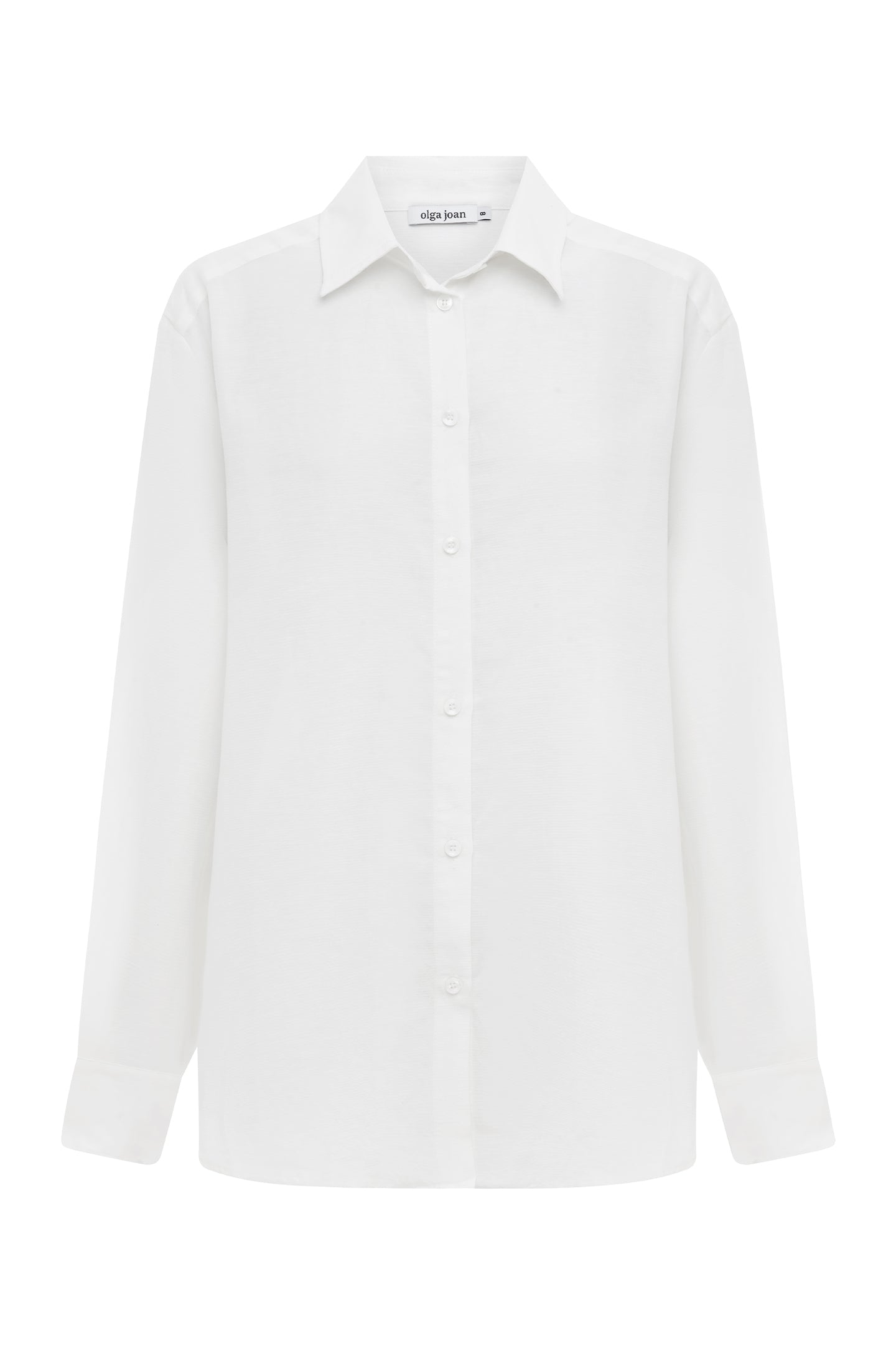 Relaxed Long Sleeve Silk Hemp Shirt | Gessato Bianca $319