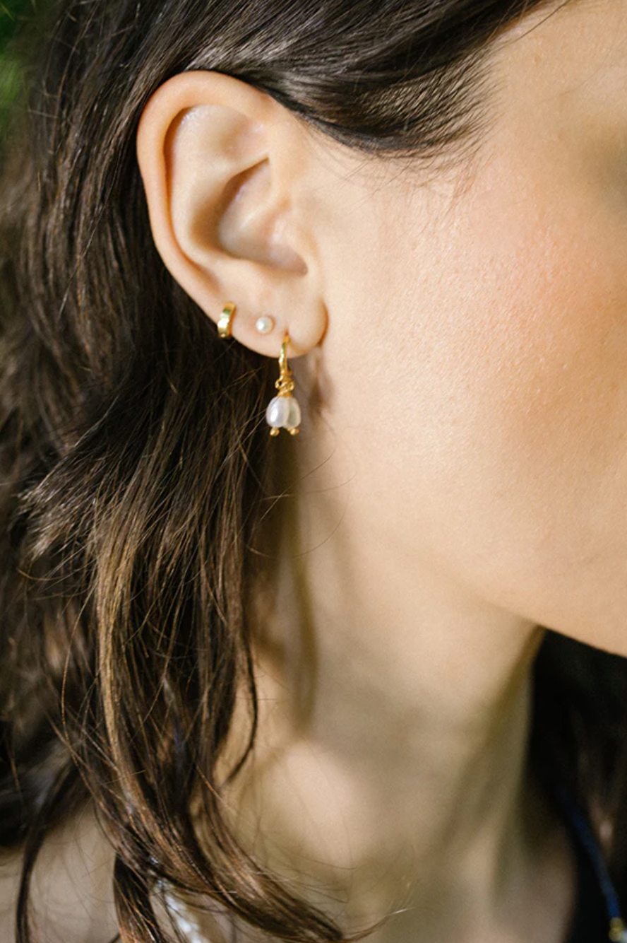 THE OTHER SIDE | Mena Pearl Studs | $89
