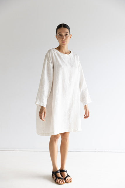 Tunic Linen Dress | Sundae White $220