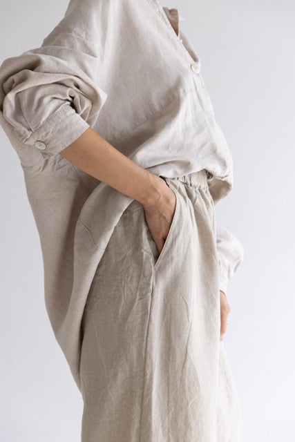 Wide Leg Relaxed Pant | Natural $280